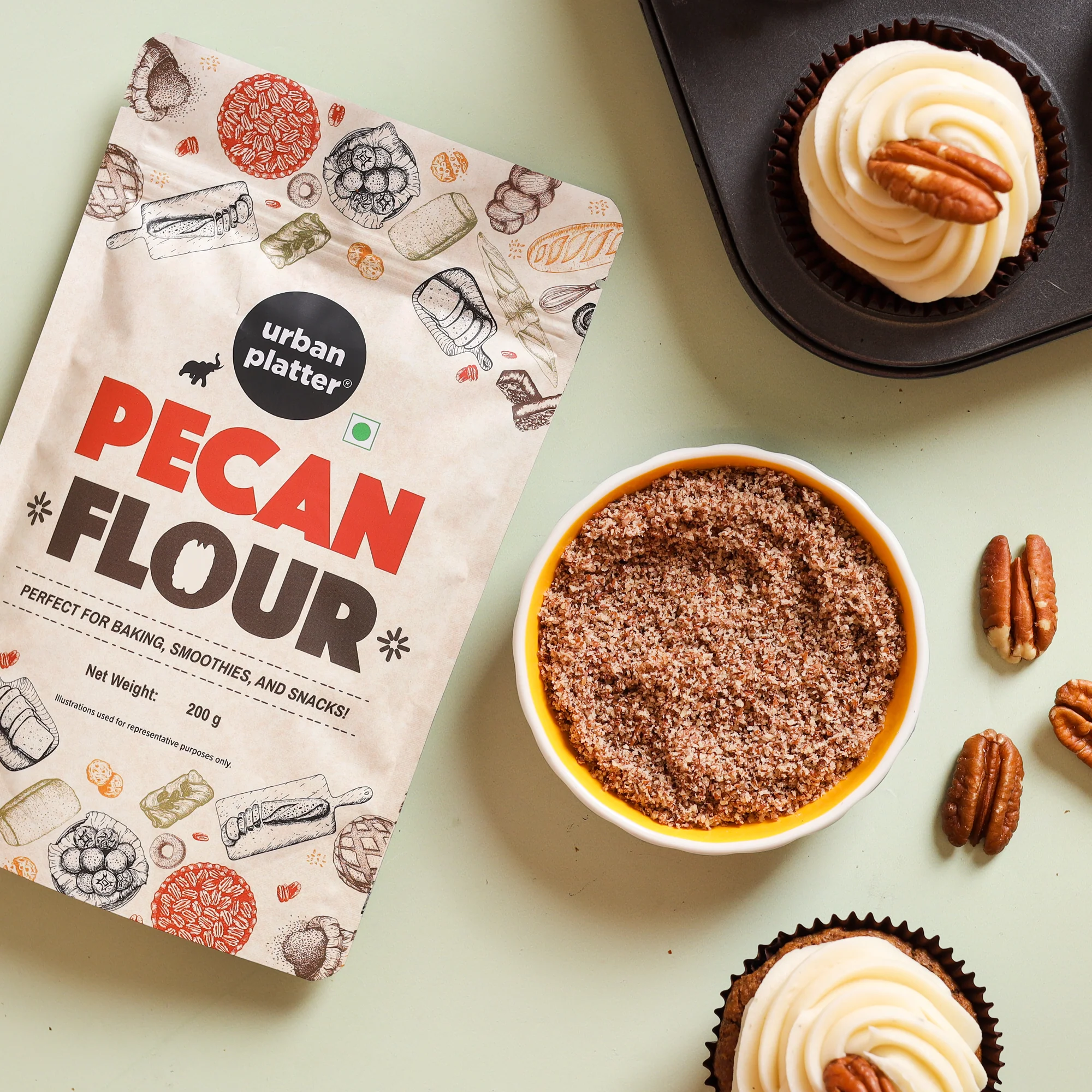 Pecan Flour, 200g (Imported from the USA | Ideal for Baking & Desserts) - Image 7