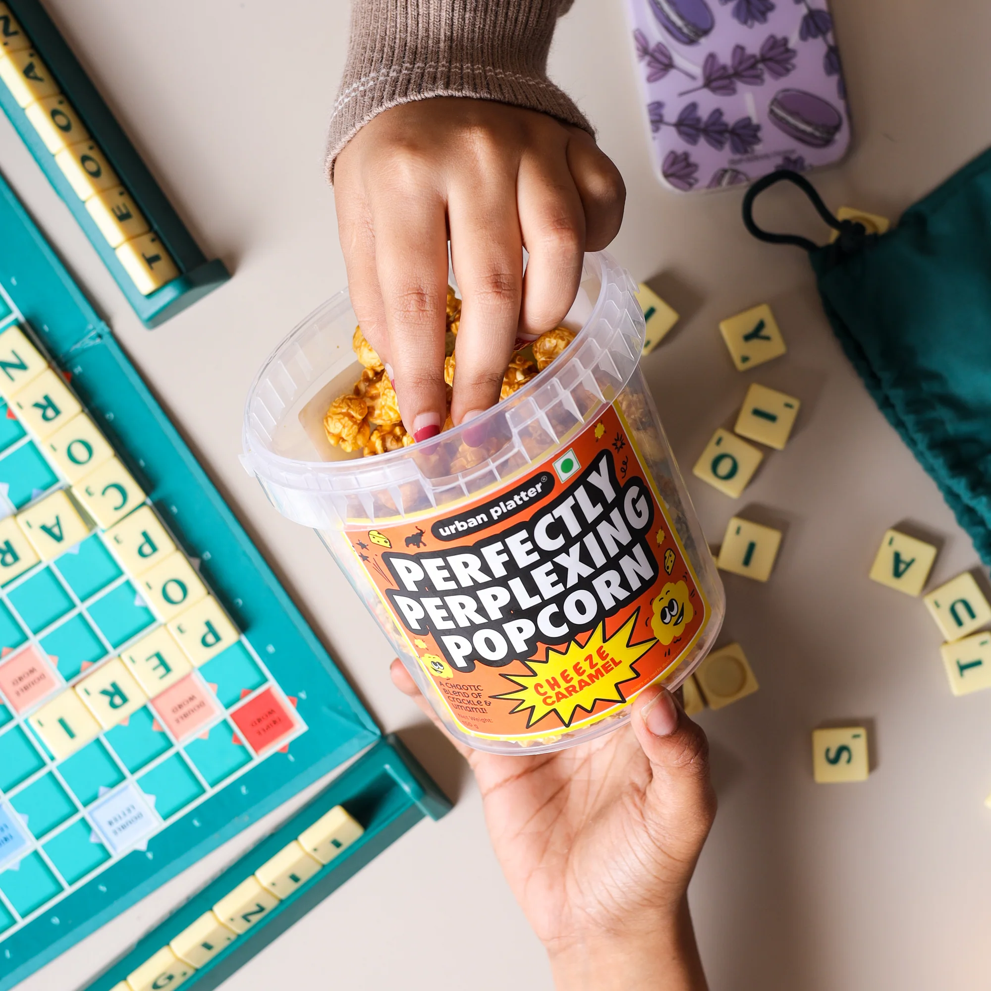 Perfectly Perplexing Popcorn - Cheeze Caramel, 150g (Tub of Caramel Popcorn with Umami Cheeze, Ready to eat snack) - Image 10