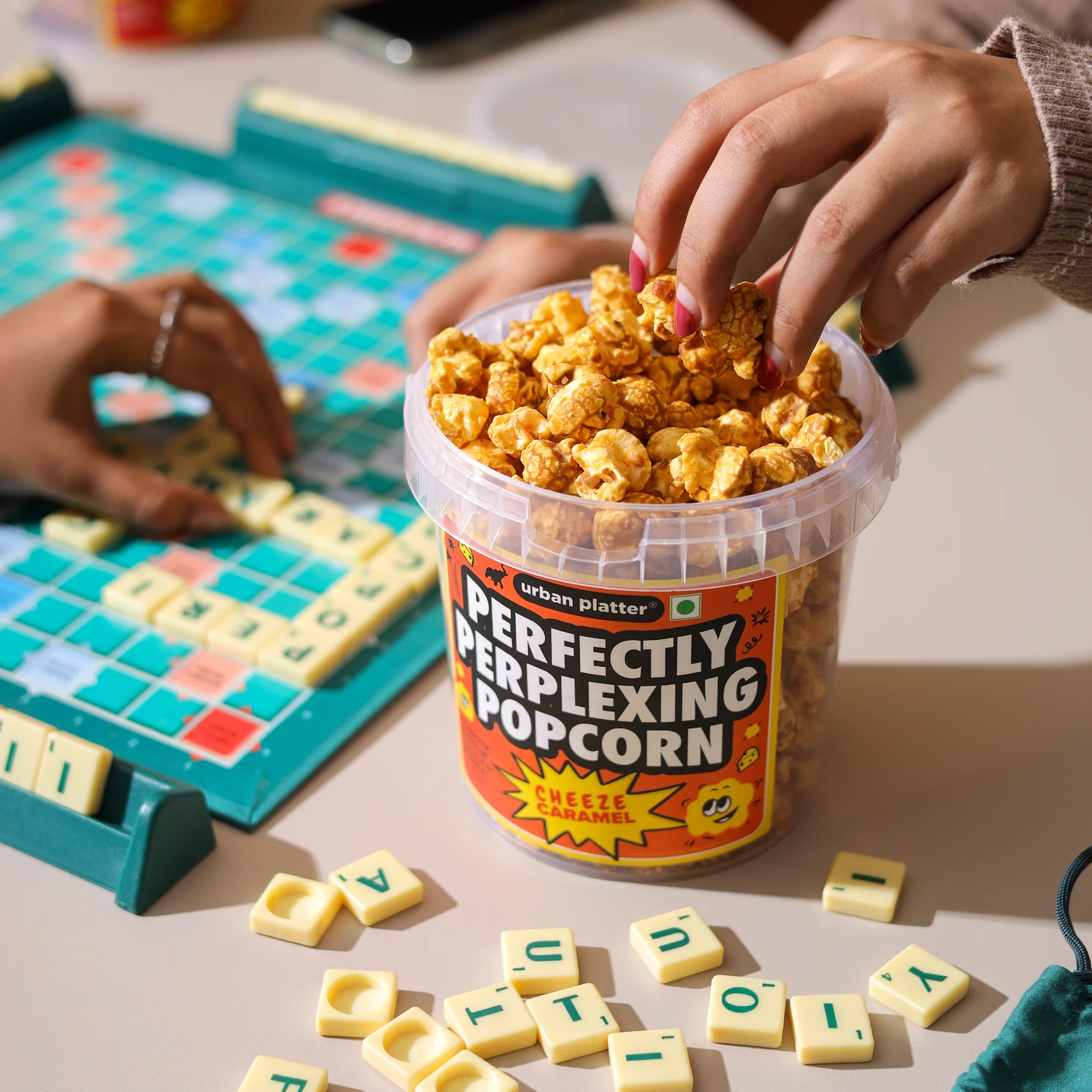 Perfectly Perplexing Popcorn - Cheeze Caramel, 150g (Tub of Caramel Popcorn with Umami Cheeze, Ready to eat snack) - Image 4