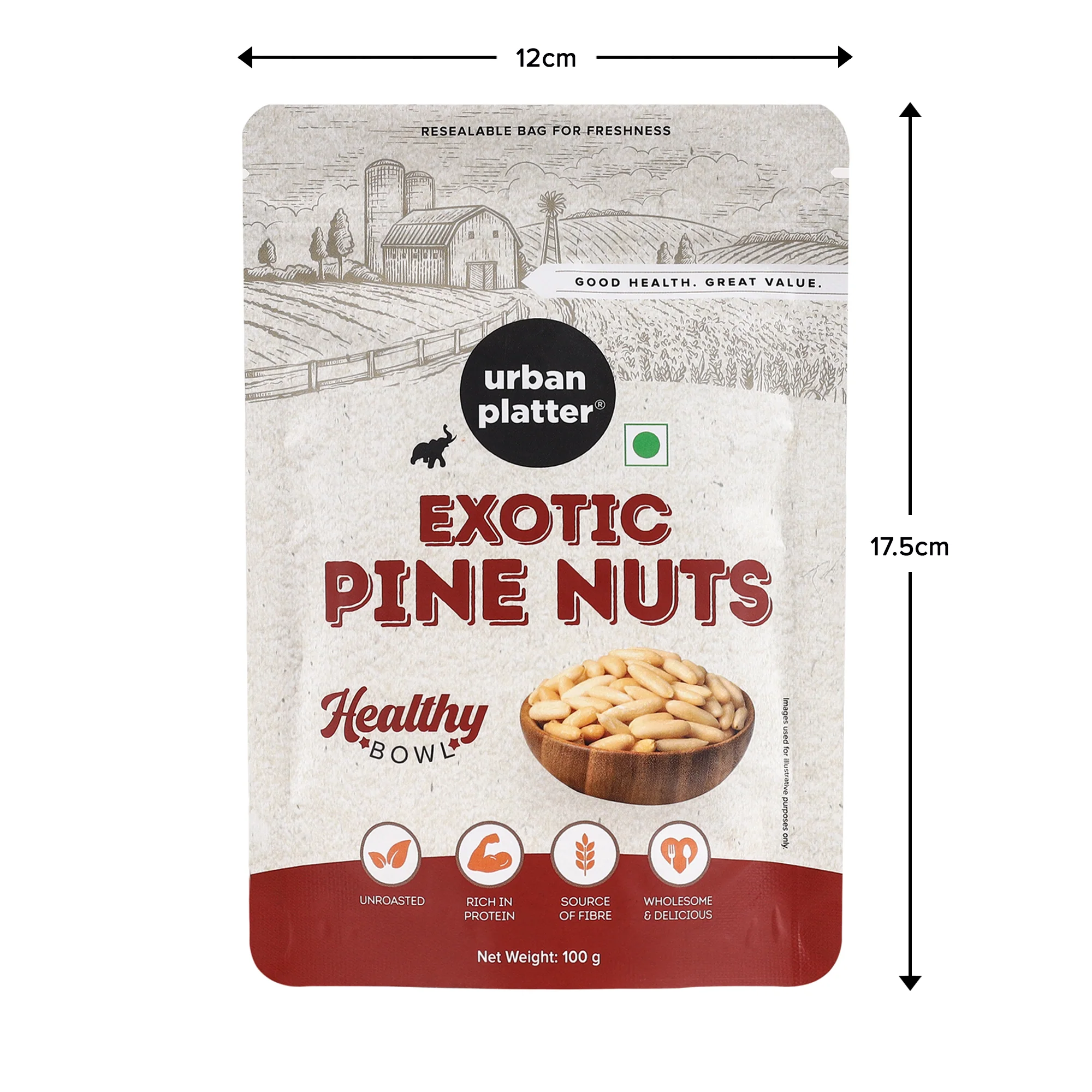 Exotic Pine Nuts, 100g (Chilgoza Giri | Rich in Protein | Elevates Pesto, Hummus, Salads) - Image 8