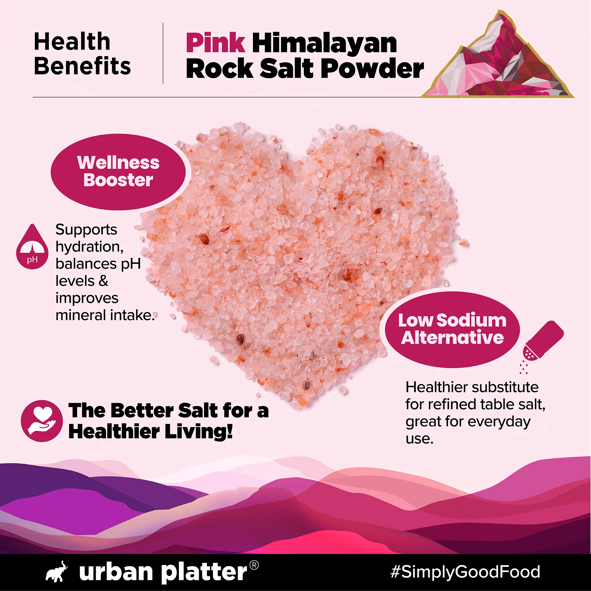 Pink Himalayan Rock Salt Powder, 1.5kg (Mineral-Rich Salt | Unrefined & Pure | Sendha Namak | Non-Iodised | Optically Sorted) - Image 4