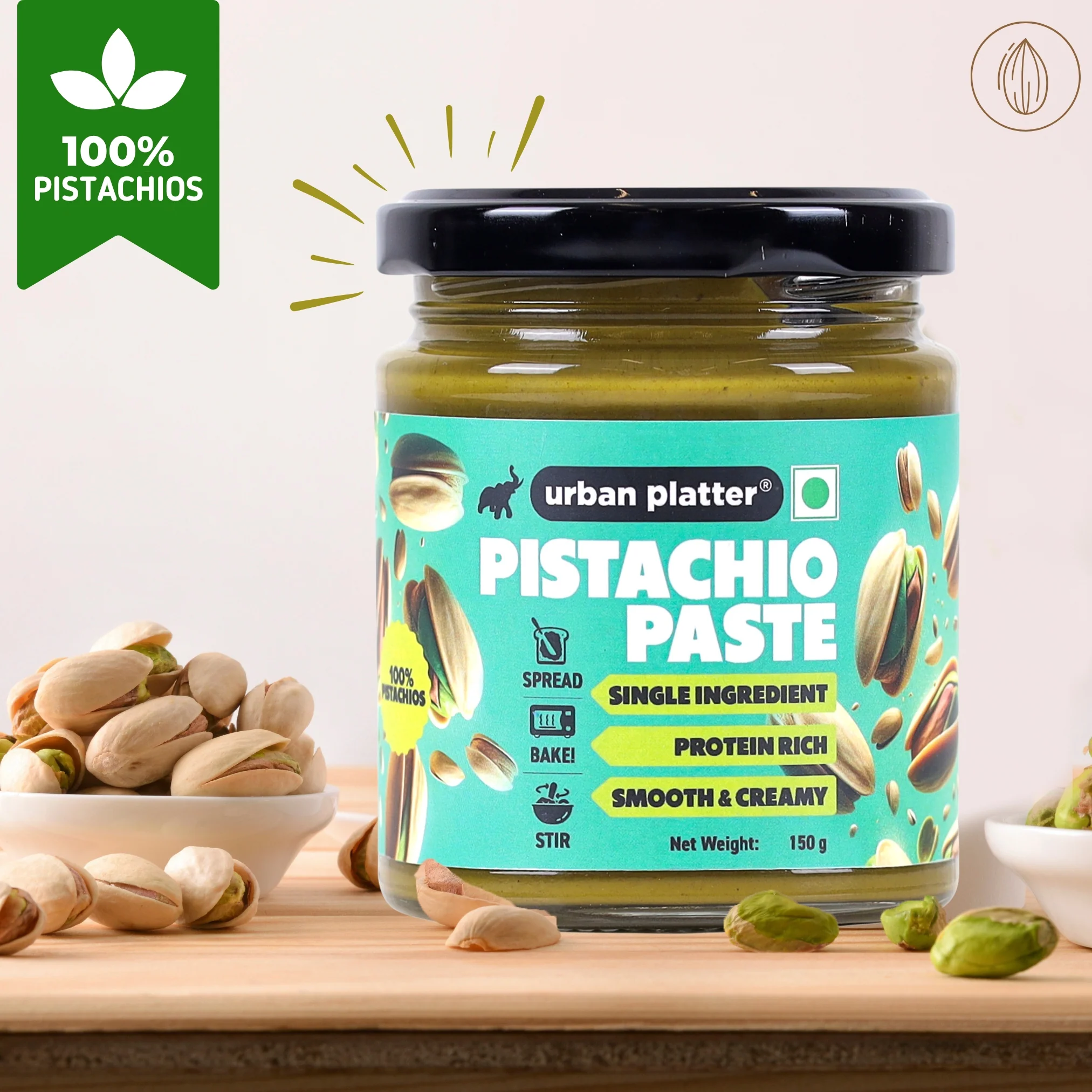 Pishori Pistachio Paste, 150g (Pure Pista Butter) - Image 7