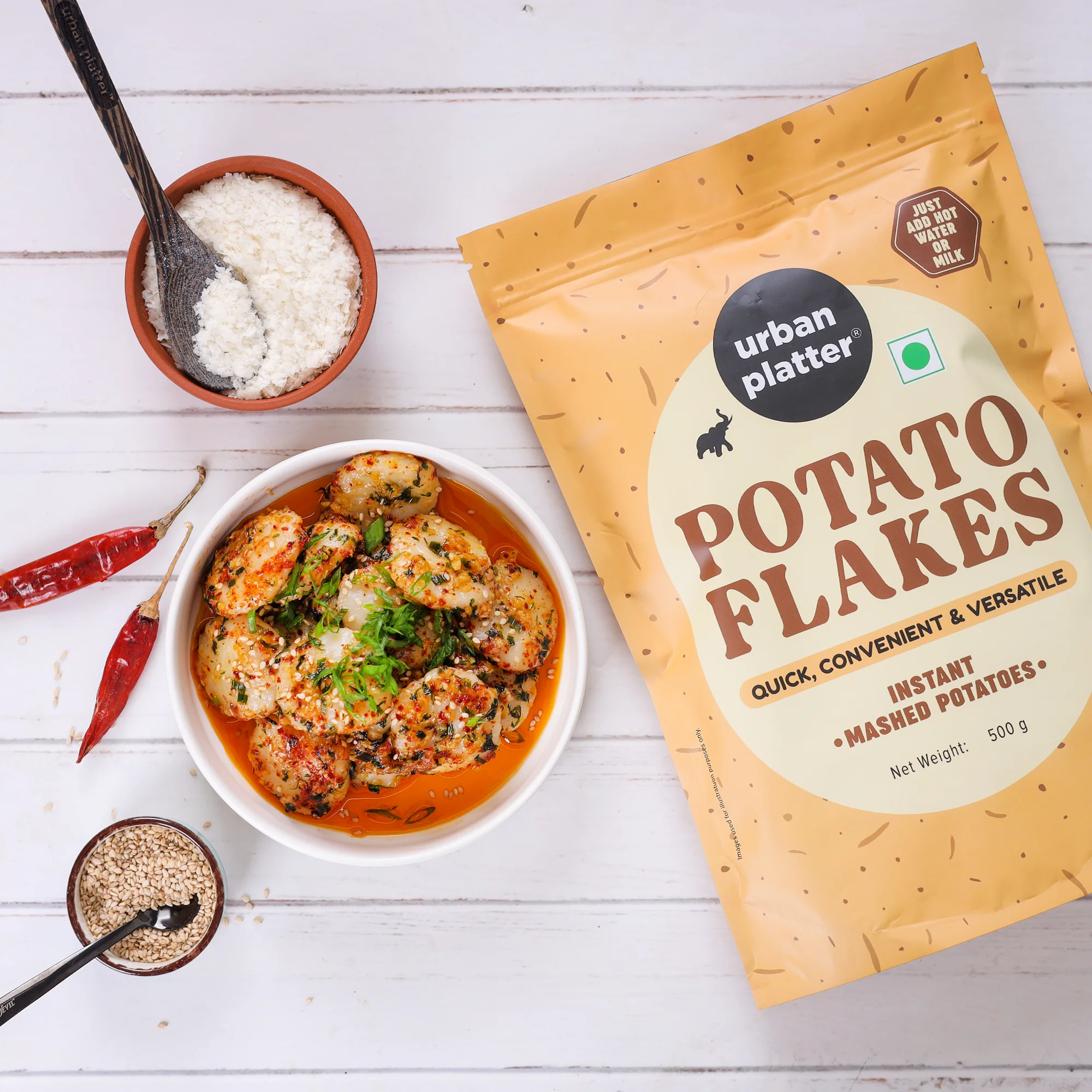 Potato Flakes 500g, (Dehydrated Potato Flakes | Ready to Use Dried Potato Bits | Quick and Convenient) - Image 3