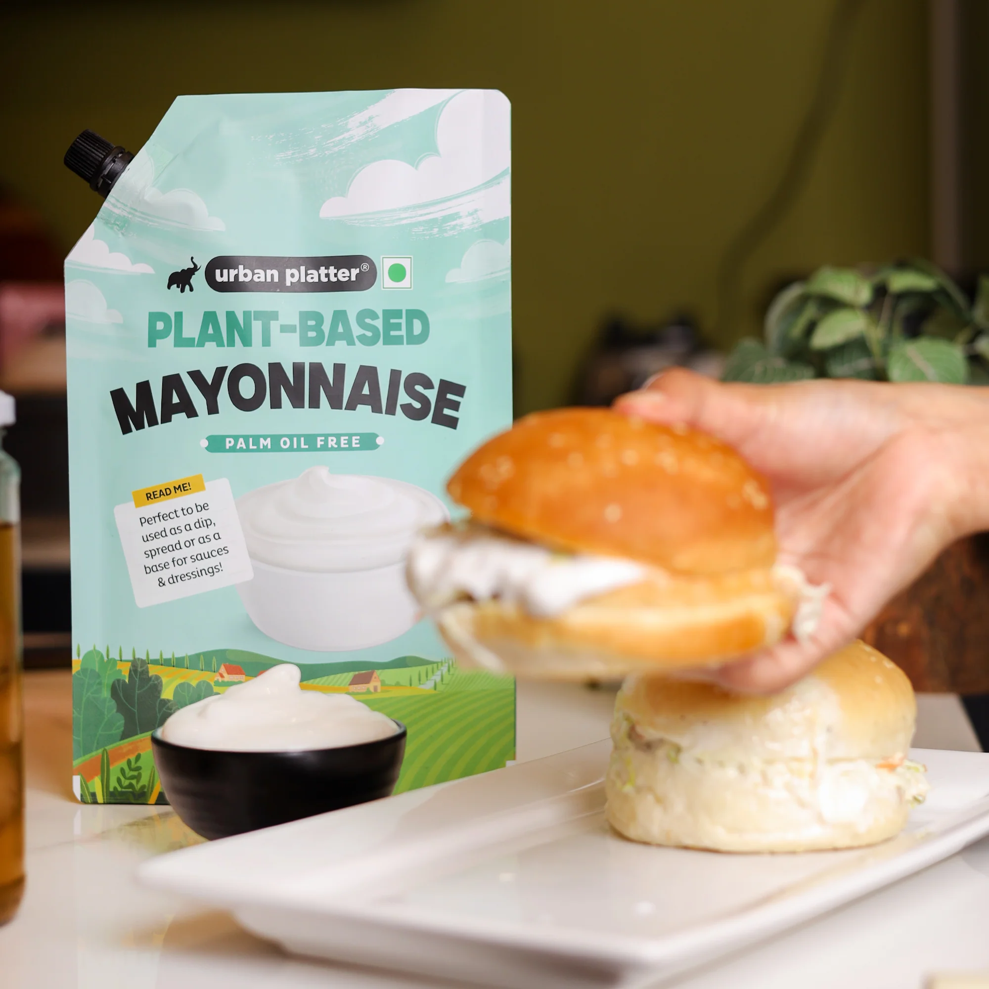 Premium Mayo, 1Kg (Dairy-free Mayonnaise, No Palm Oil, No Trans-fat) (HoReCa) - Image 3