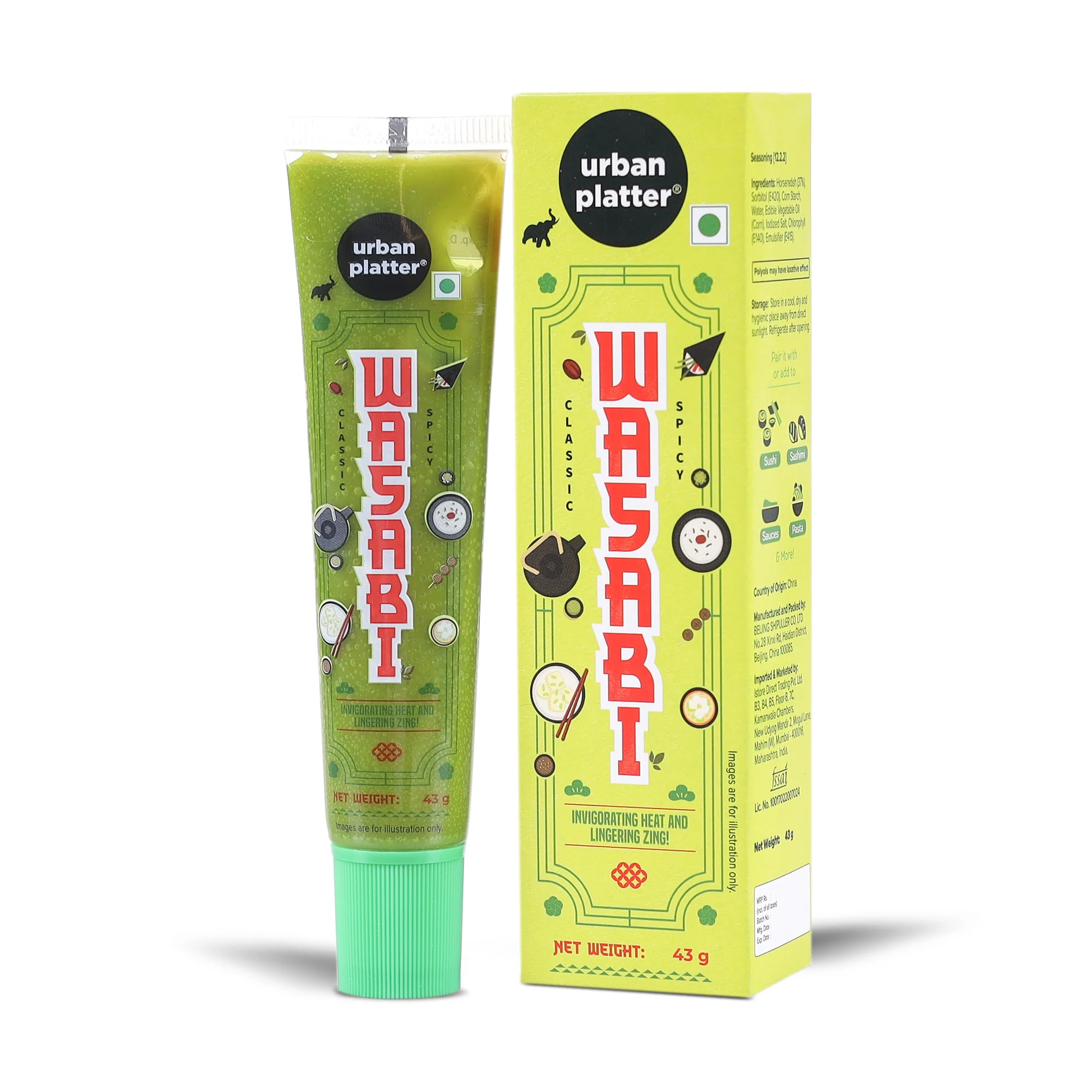 Premium Wasabi Paste, 43g (Elevate Your Sushi Experience with Lingering Zing)