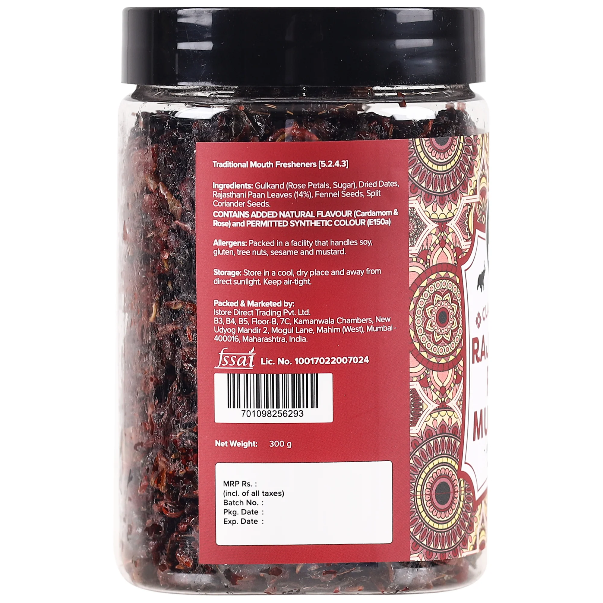 Rajasthani Mukhwas, 300g [Mouth Freshener, After Meal Digestive, Without Supar/Areca Nut] - Image 2