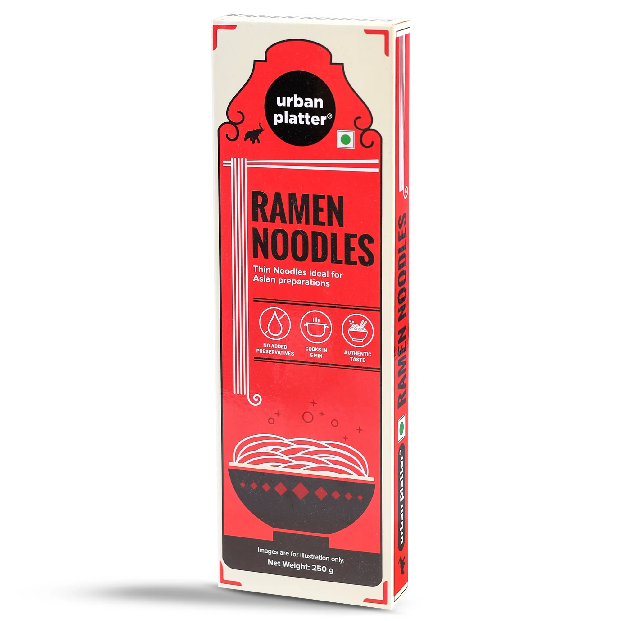 Ramen Noodles, 250g (Ideal for Ramen, No Added Preservatives)