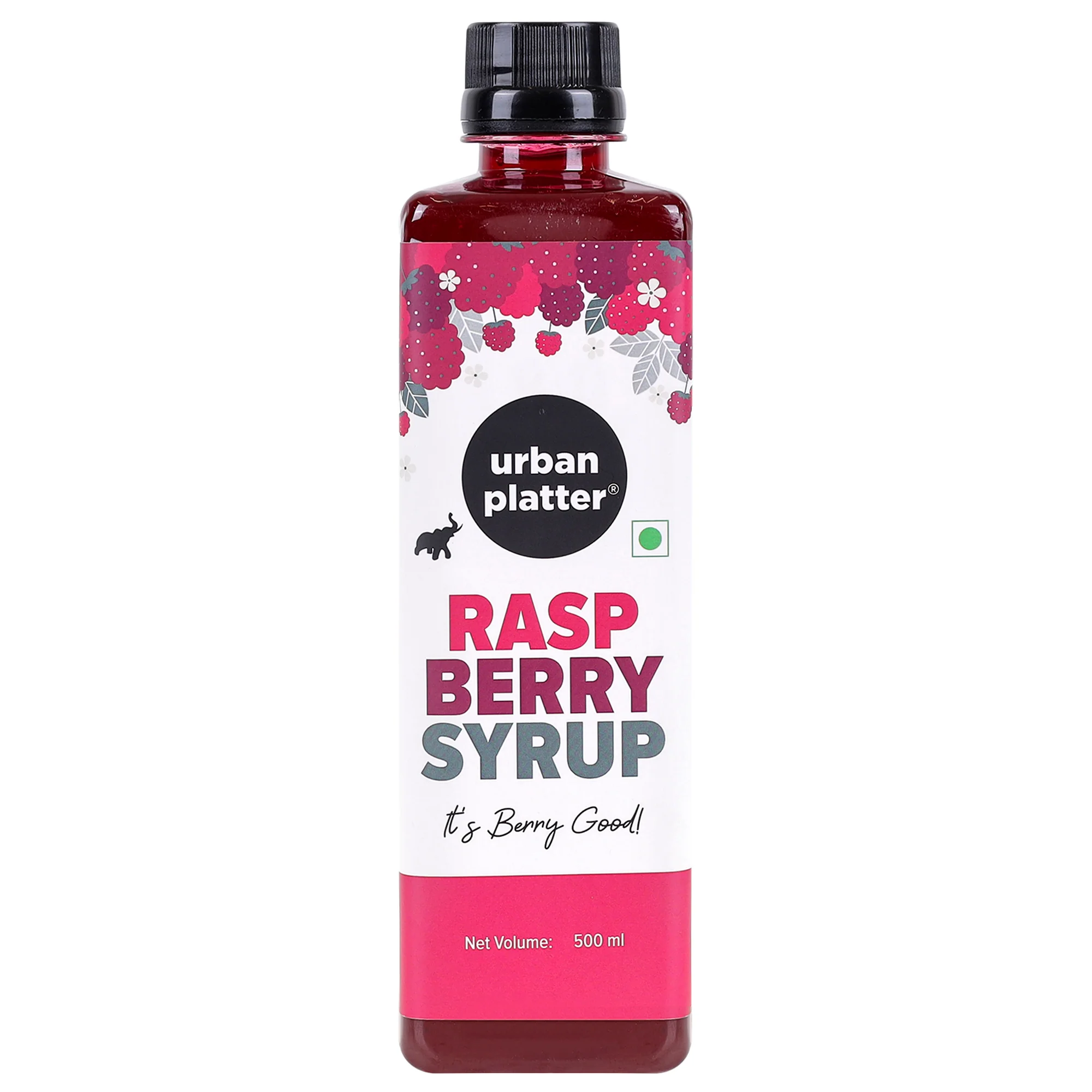 Raspberry Syrup, 500ml (Plant-based, Thick, Made From Real Fruits)