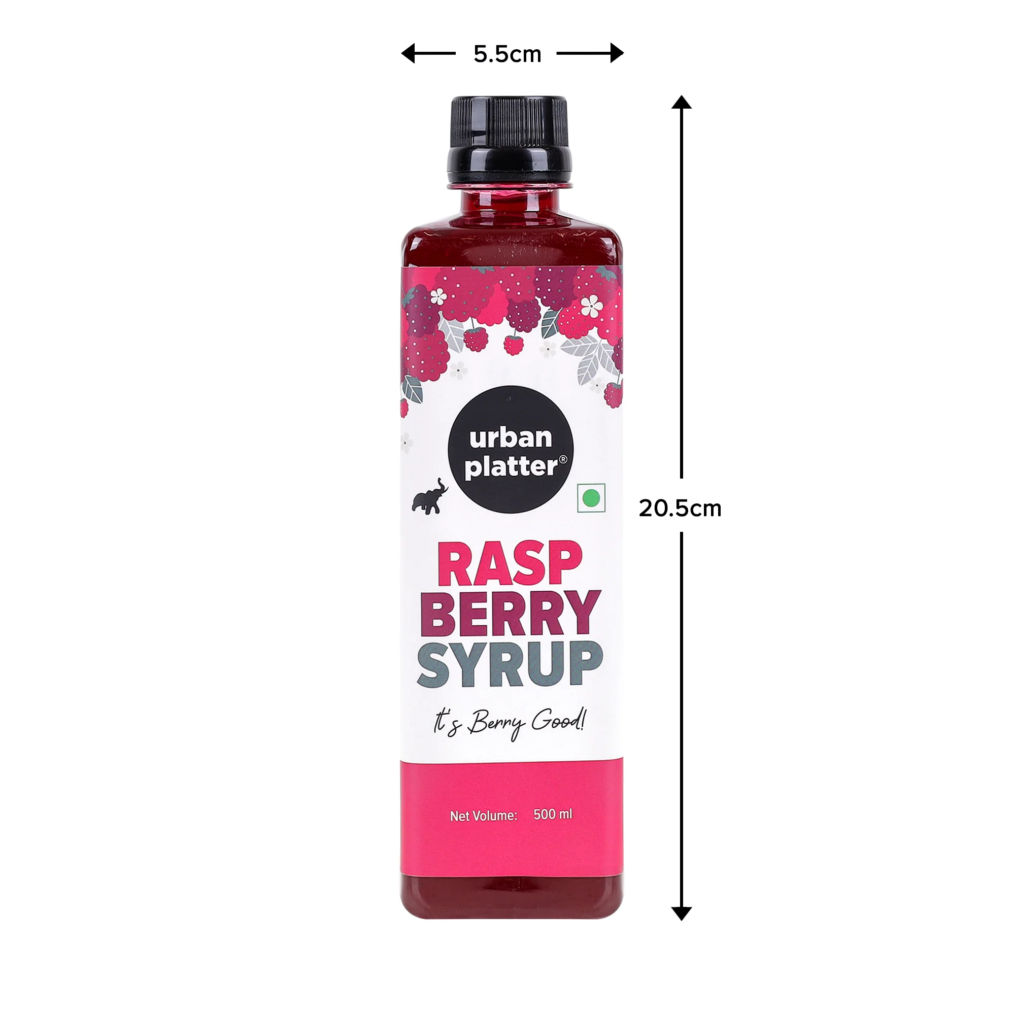 Raspberry Syrup, 500ml (Plant-based, Thick, Made From Real Fruits) - Image 7