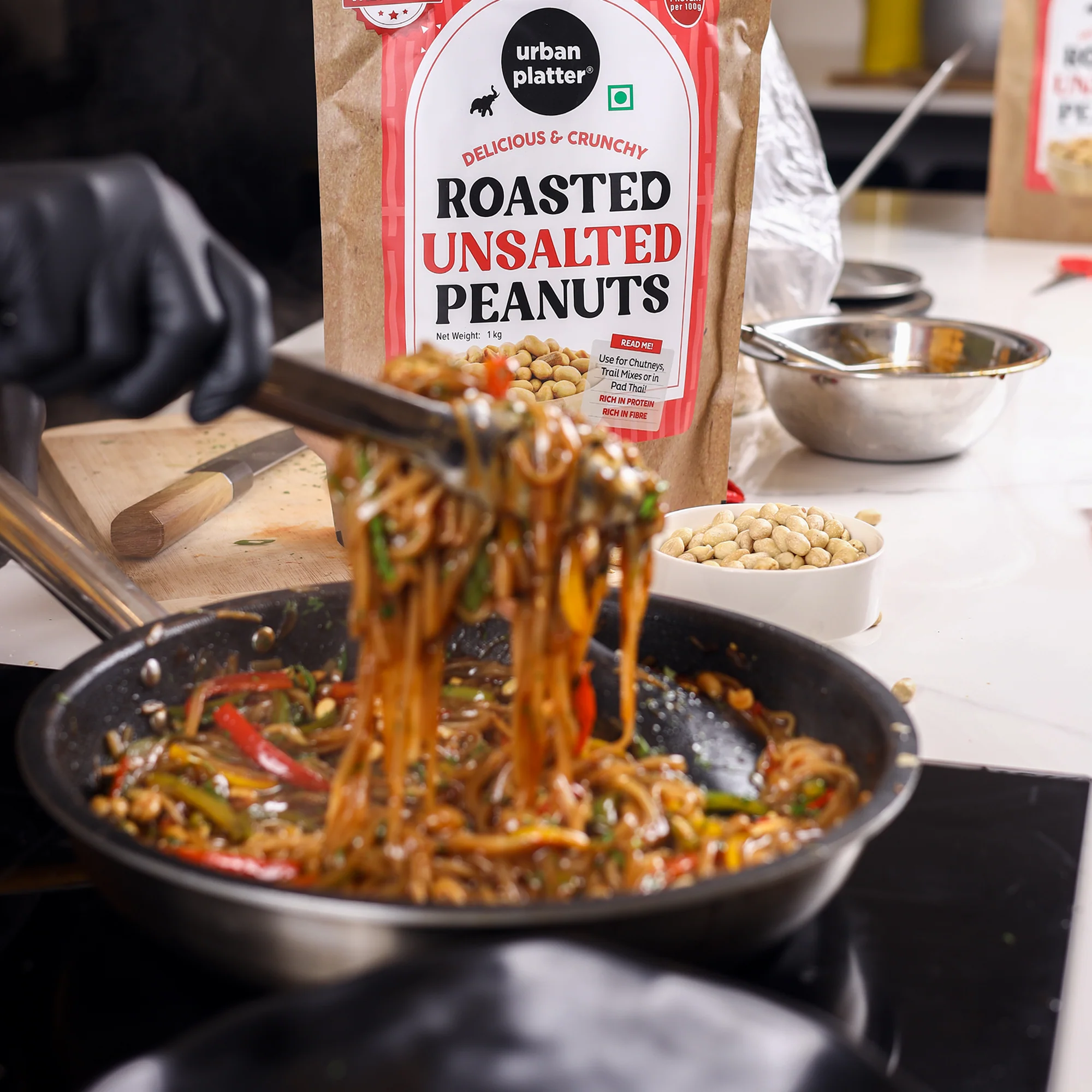 Roasted Unsalted Peanuts, 1kg (Skin Removed | Vacuum Packed | Product of Bharuch) - Image 5