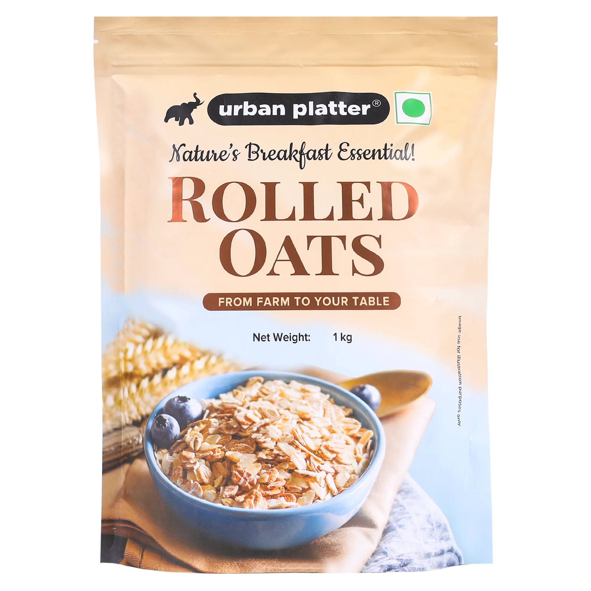 Rolled Oats, (100% Whole Grain | High-fibre | High-Protein)