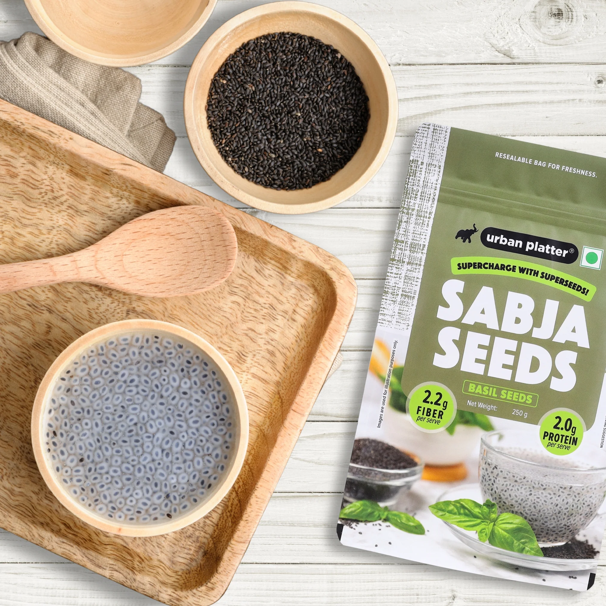 Sabja Seeds, 500g (Natural Body Coolant, Aids in Digestion, Ayurveda Superfood, Rich in Protein & Fiber) - Image 4