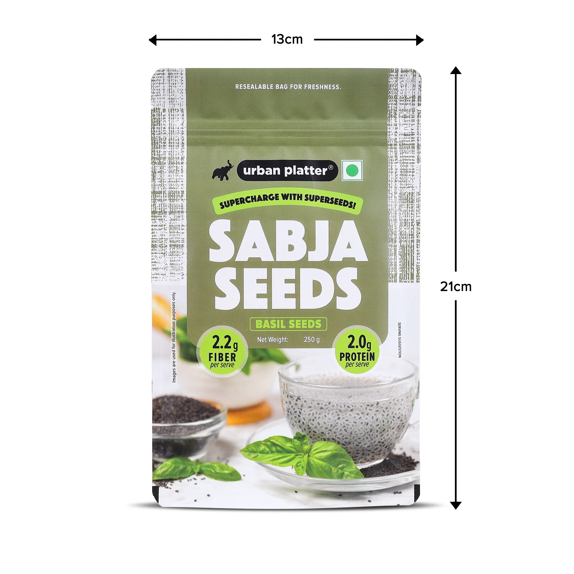 Sabja Seeds, 500g (Natural Body Coolant, Aids in Digestion, Ayurveda Superfood, Rich in Protein & Fiber) - Image 7