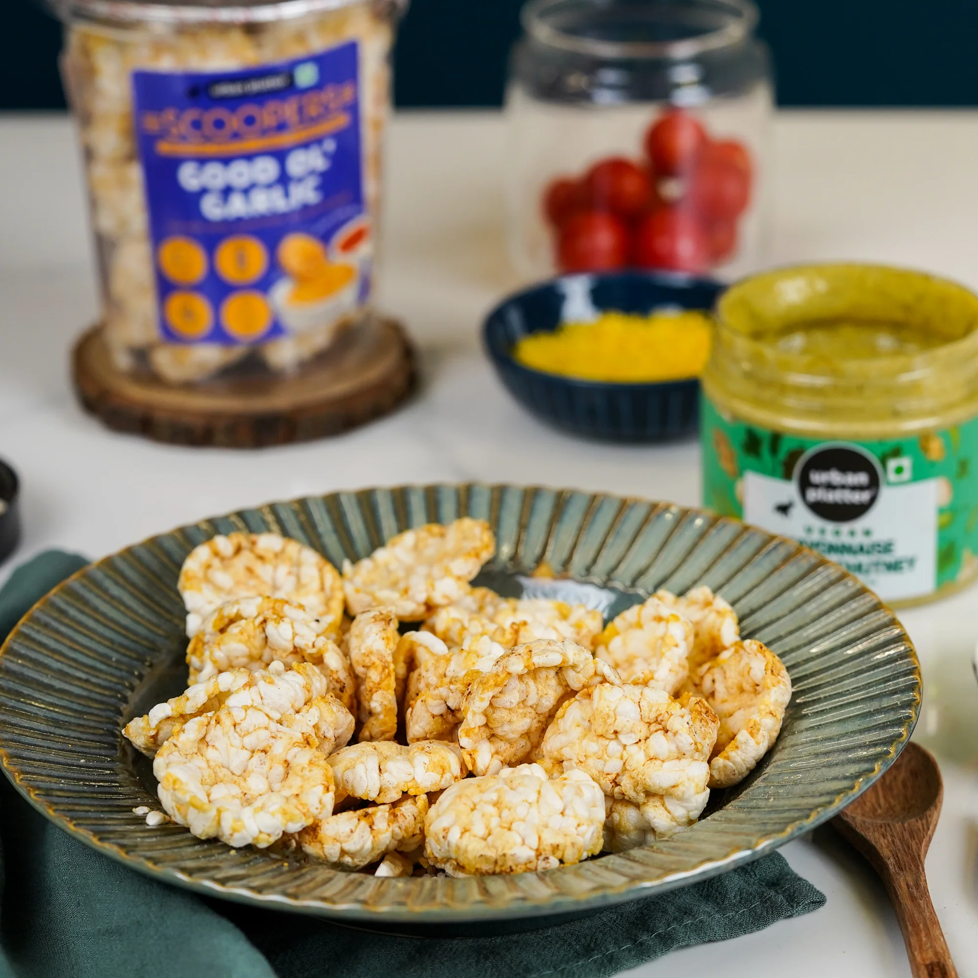 Scoopers Good Ol' Garlic, 80g (Crisps made with Popped Rice & Corn) - Image 3