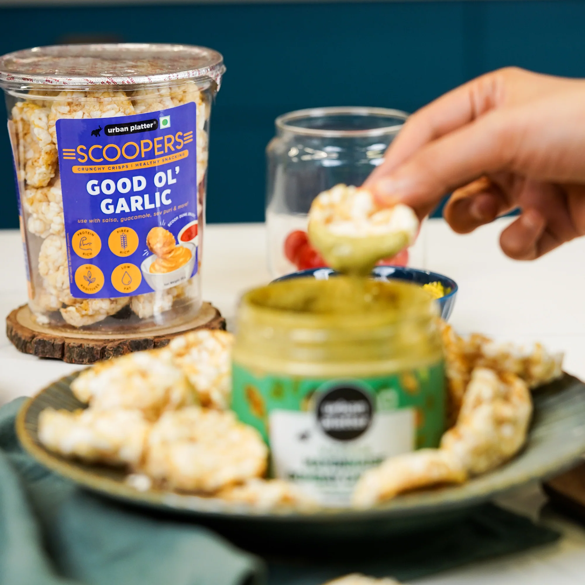 Scoopers Good Ol' Garlic, 80g (Crisps made with Popped Rice & Corn) - Image 4