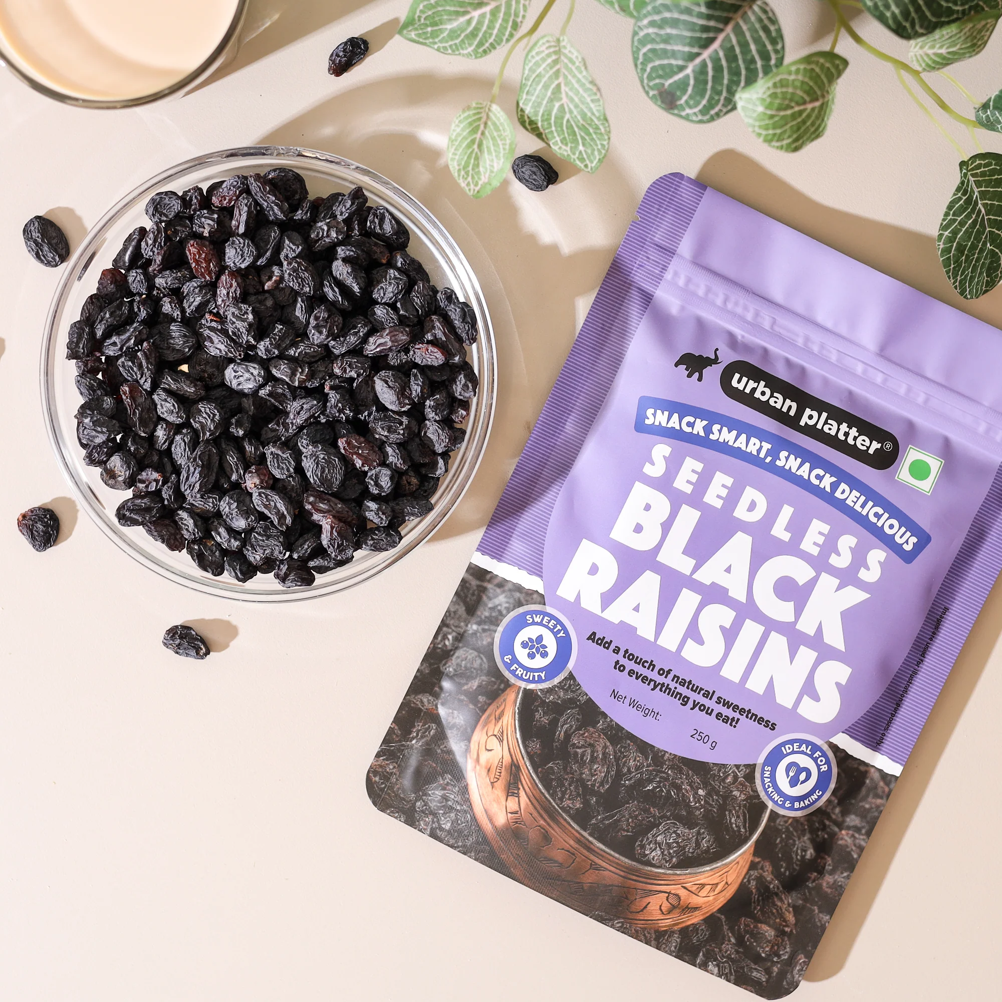 Seedless Black Raisins, (Sweet & Juicy | Sun-Dried & Seedless | Ideal for Baking | Ayurveda Superfood) - Image 4