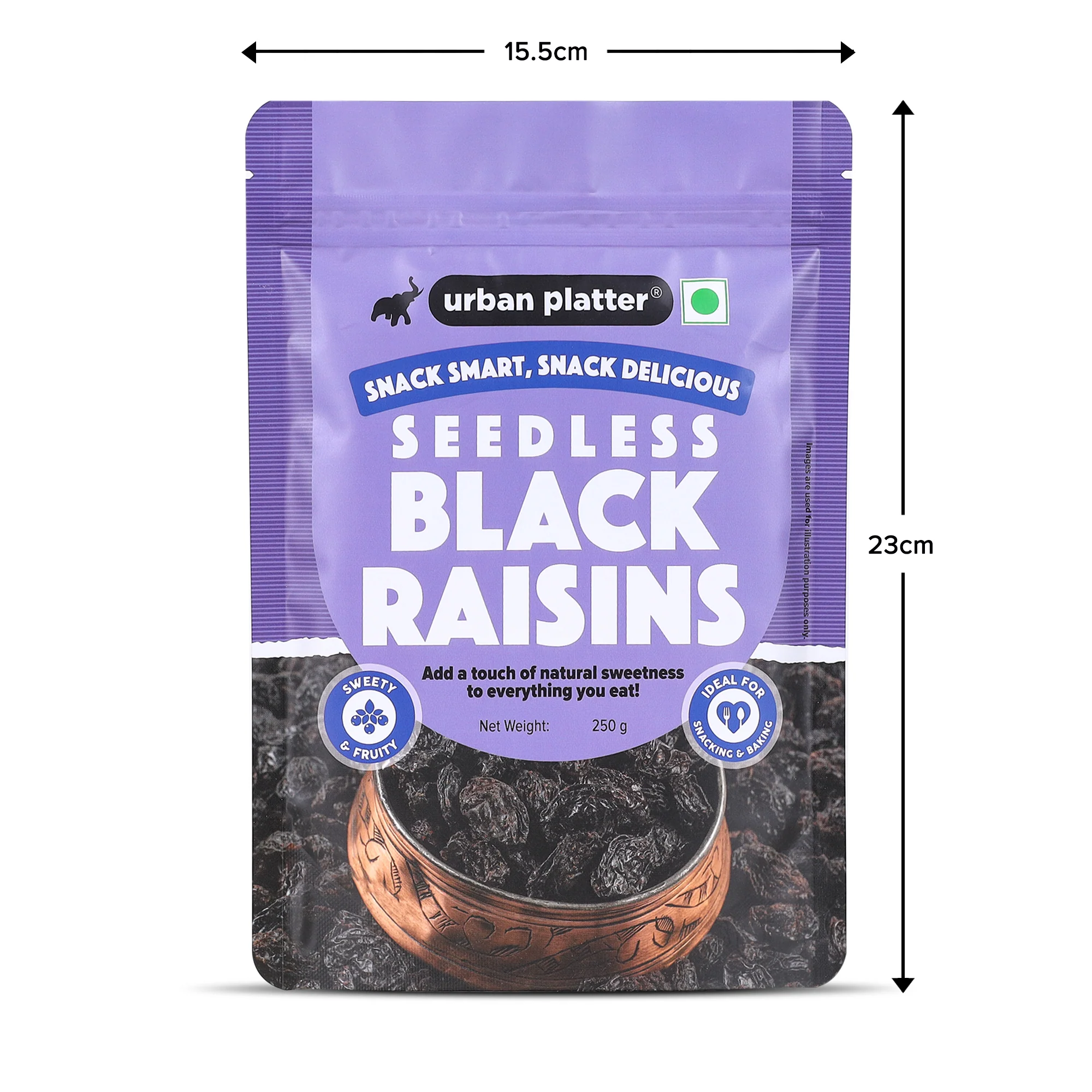 Seedless Black Raisins, (Sweet & Juicy | Sun-Dried & Seedless | Ideal for Baking | Ayurveda Superfood) - Image 6
