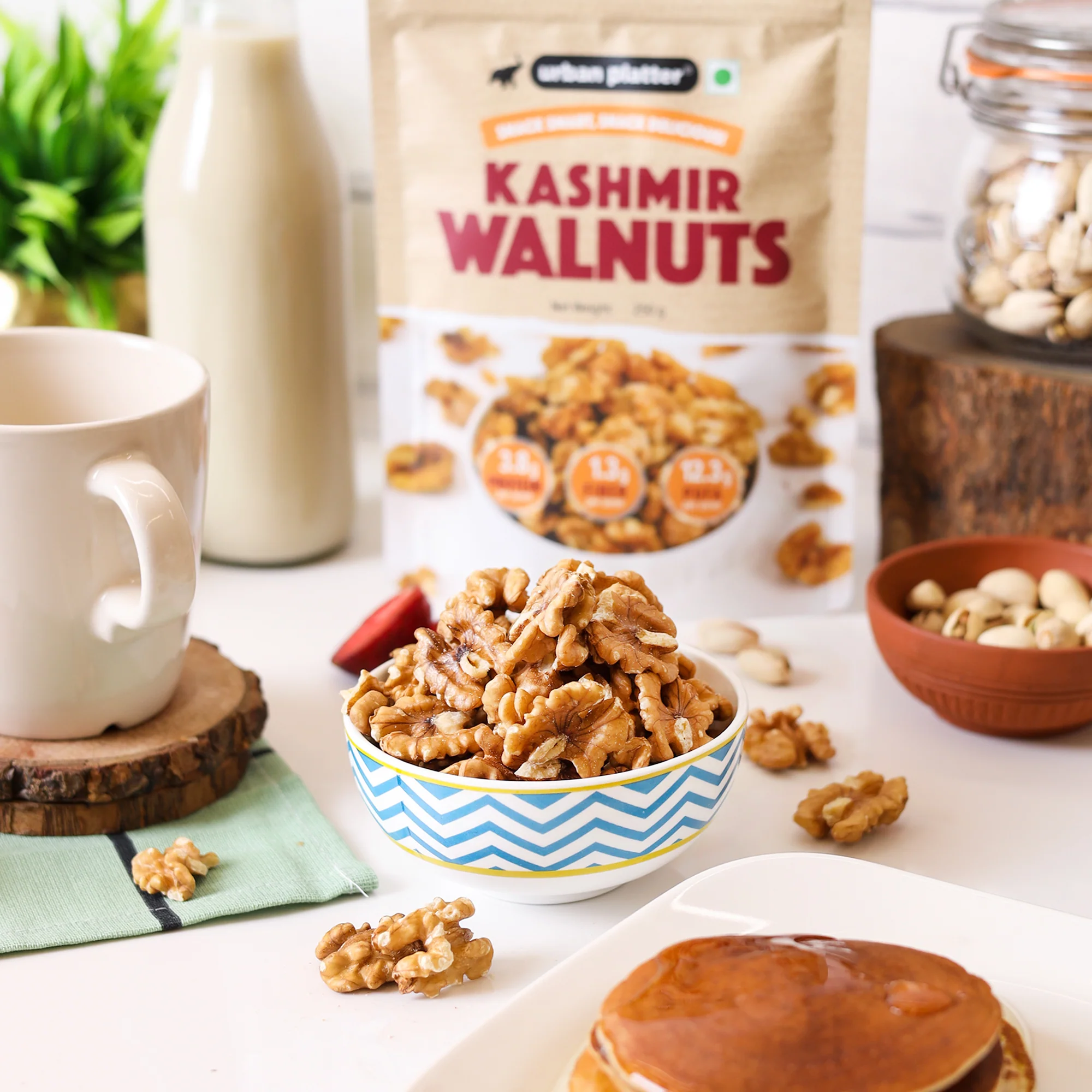 Kashmir Walnut Kernels, 500g (Shelled Halves | Akhrot Giri | Grown in India | Rich in Omega-3 & Antioxidants) - Image 4