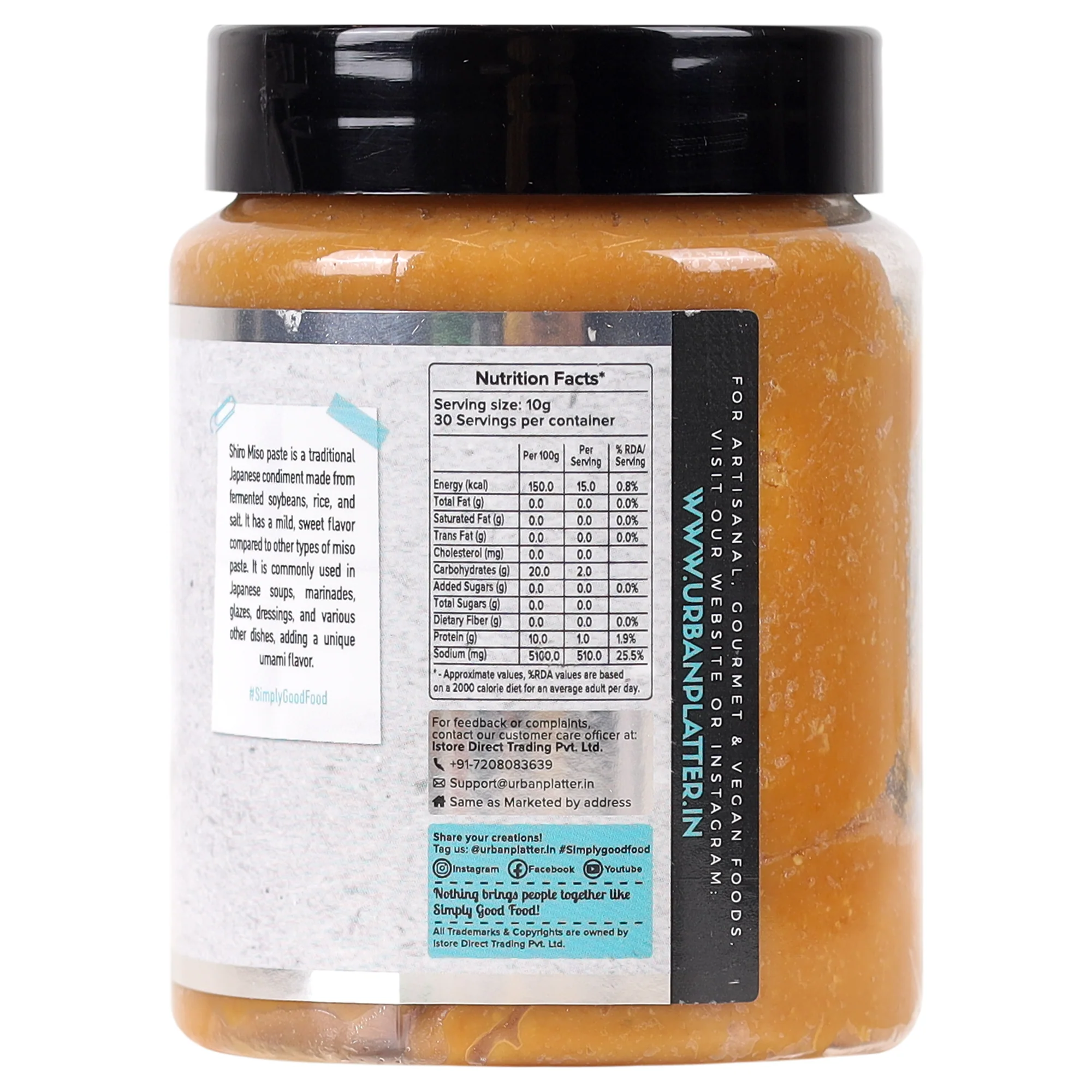 Shiro Miso Paste, 300g (Light Miso, Fermented Soybean Paste, Preservative-Free, Umami Rich) - Image 3