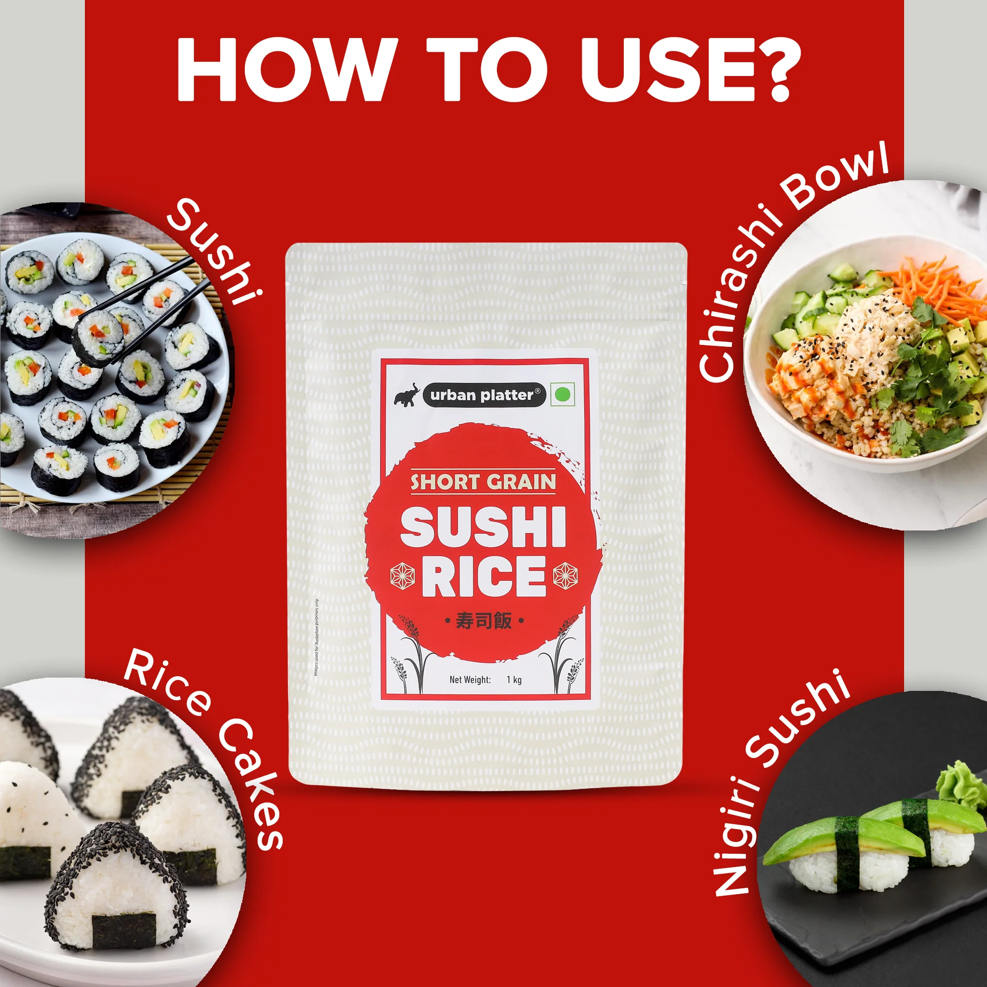 Short Grain Sushi Rice, 1 kg (Japanese Cuisine | Sticky and Aromatic) - Image 9