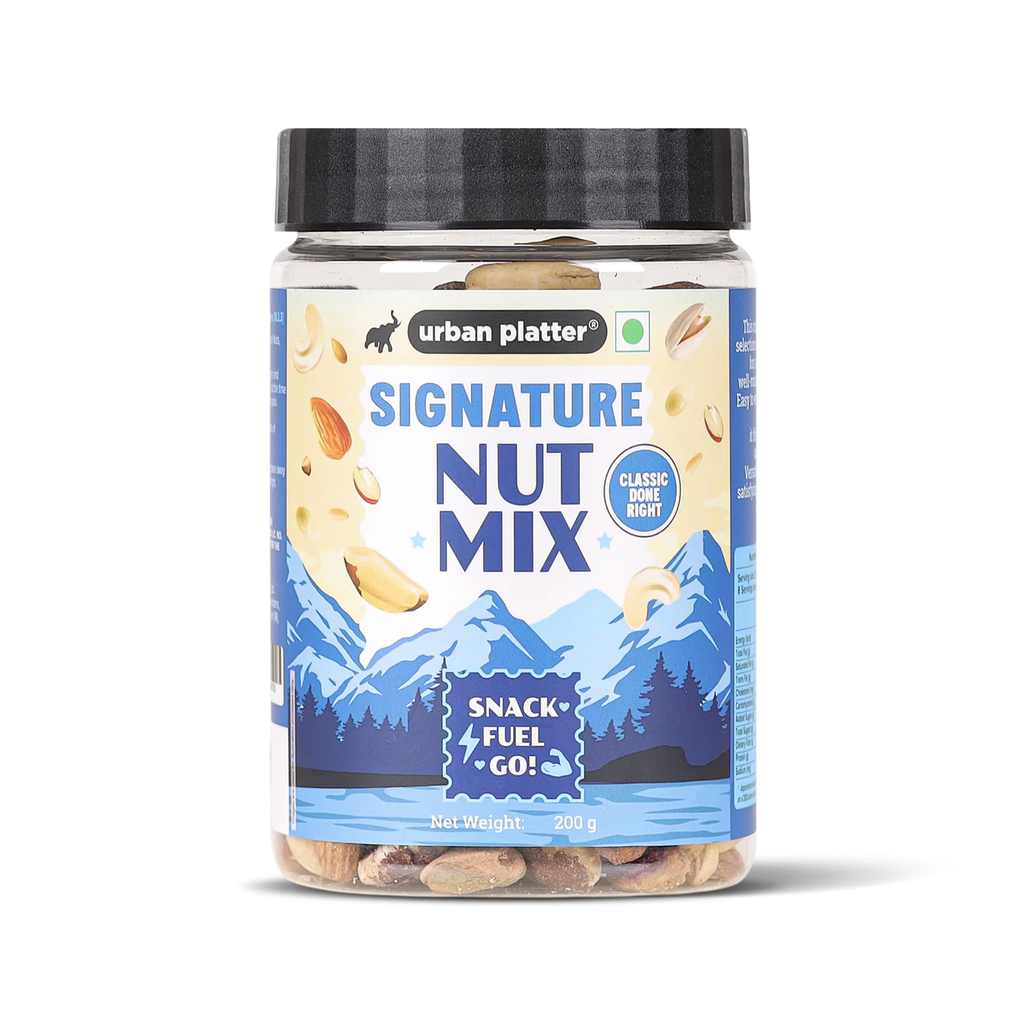 Signature Nut Mix, 200g (Roasted & Salted Nut Mix | 18% Protein | Ready to eat Snack)