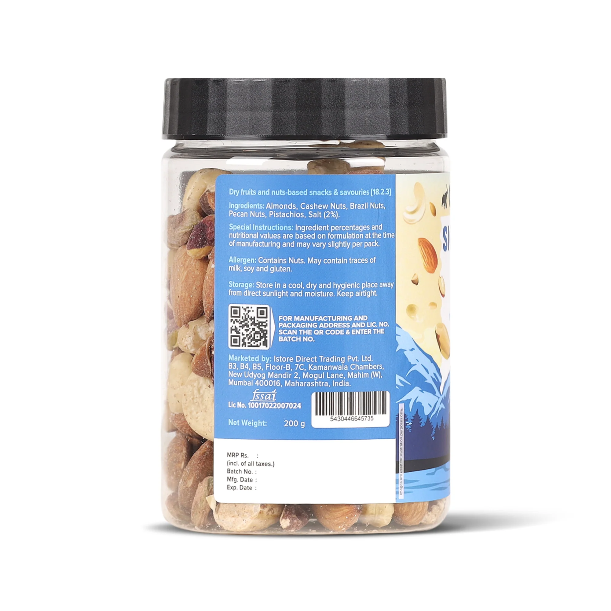 Signature Nut Mix, 200g (Roasted & Salted Nut Mix | 18% Protein | Ready to eat Snack) - Image 2