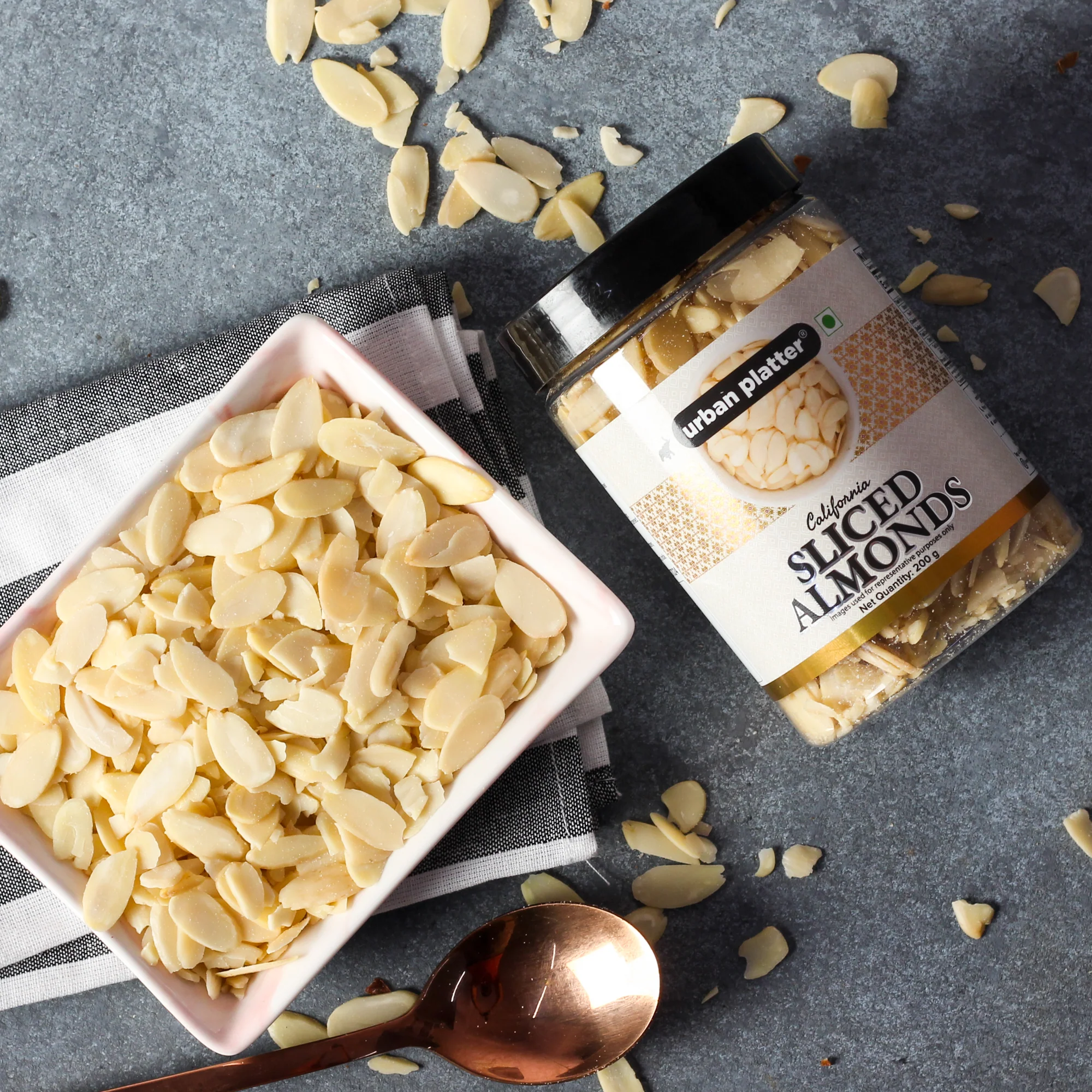Sliced Blanched Almonds, 200g (Without Skin | Thinly Sliced | Perfect for Baking, Toppings, Snacking) - Image 6