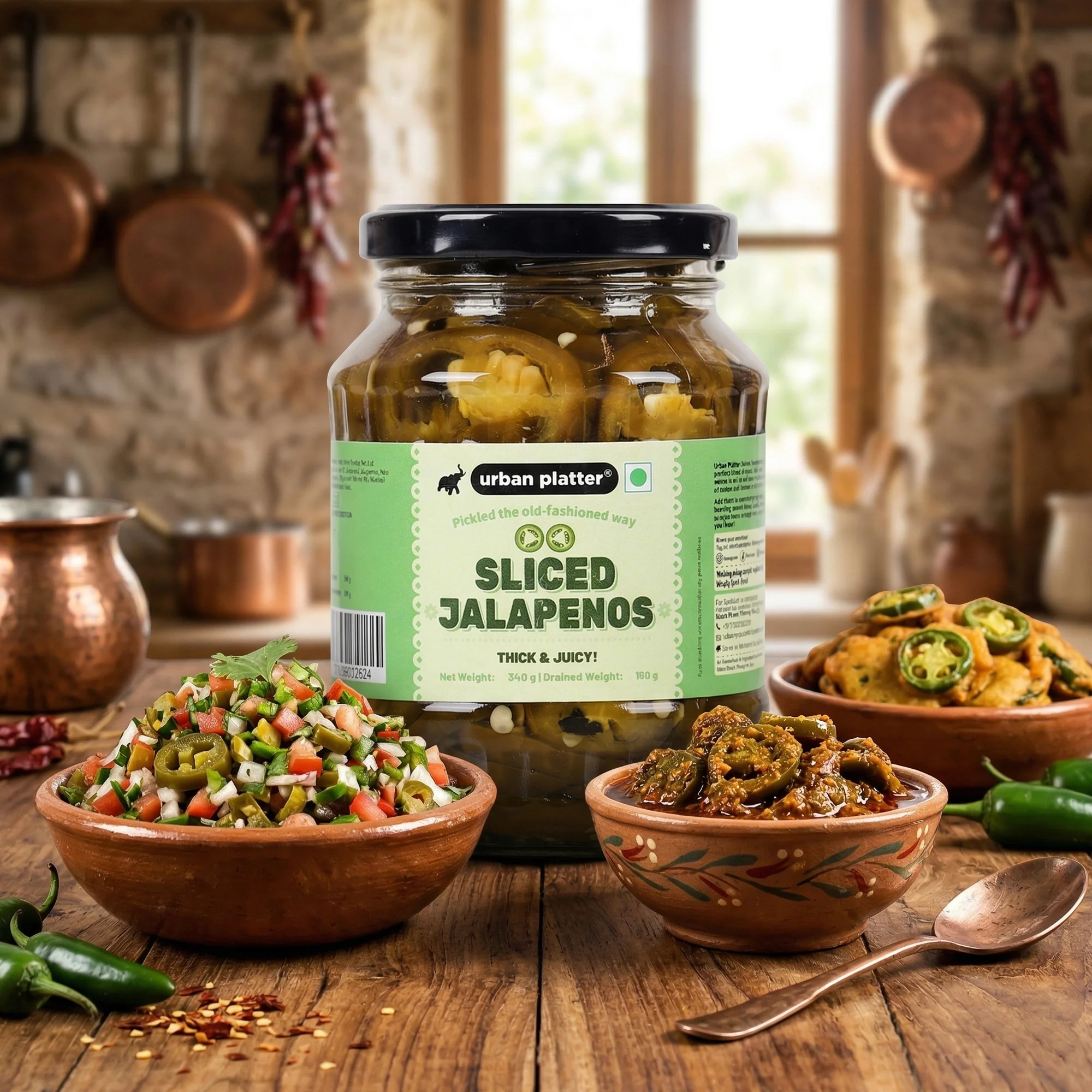 Sliced Jalapenos, 340g [ Tangy & Spicy, Great Topping for Pizza, Tacos, Nachos] - Image 5