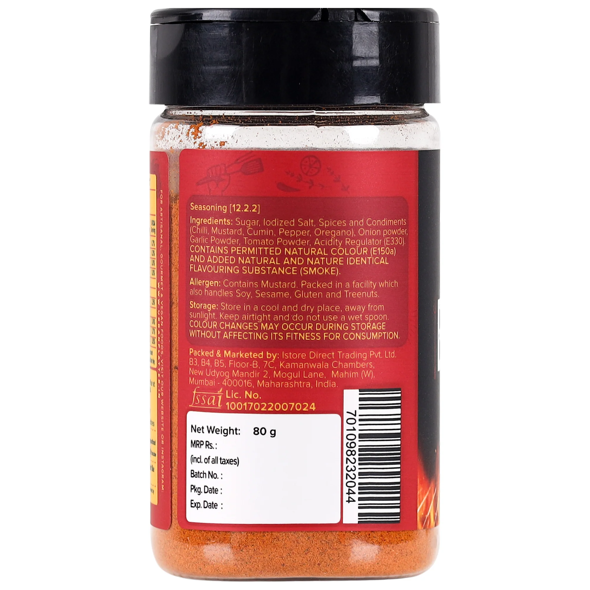 Smoky BBQ Seasoning, 80g - Image 2