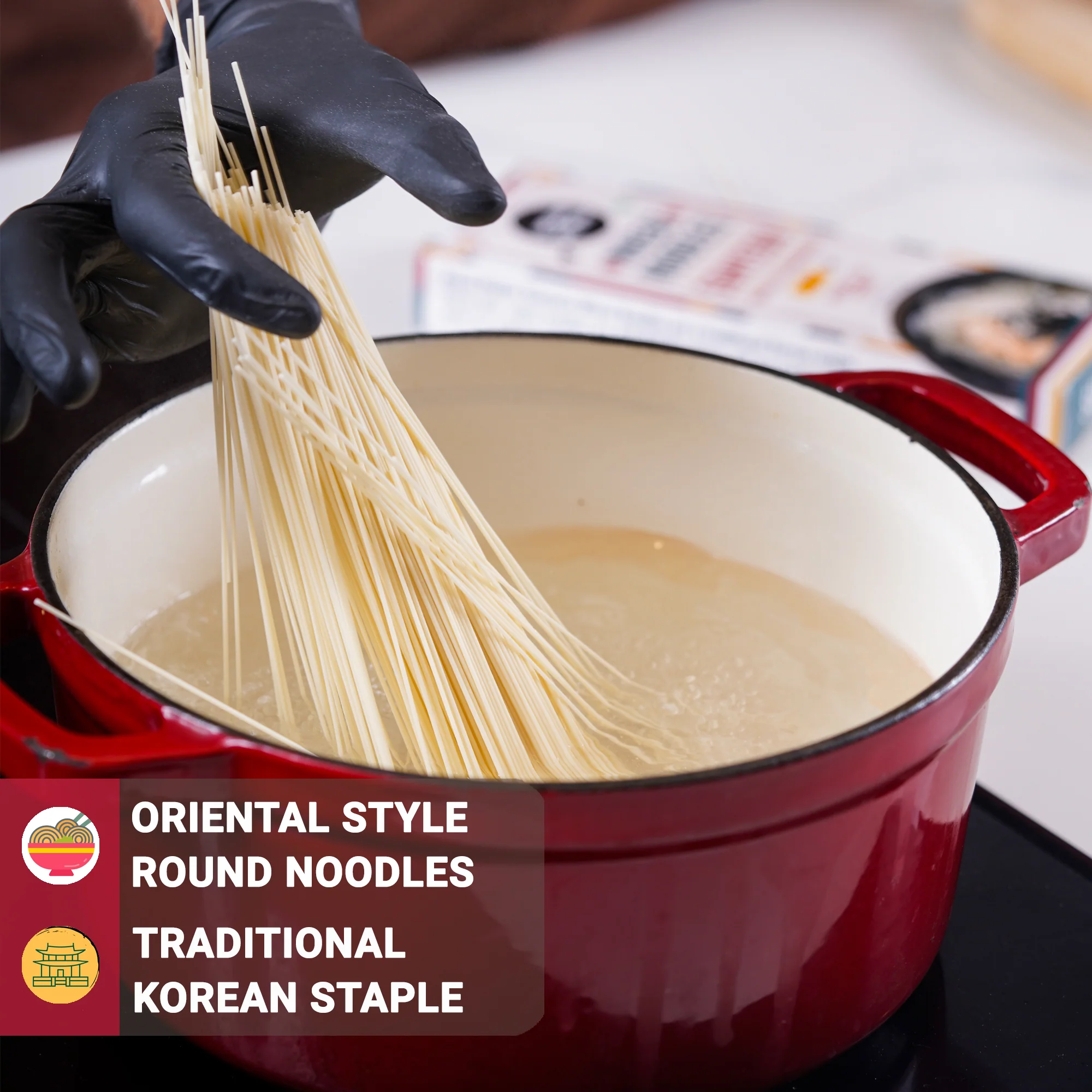 Somyeon Wheat Noodles, 250g (Thin Korean Noodles | Light & Delicate Texture | Perfect for Cold Noodles & Light Sauces) - Image 3