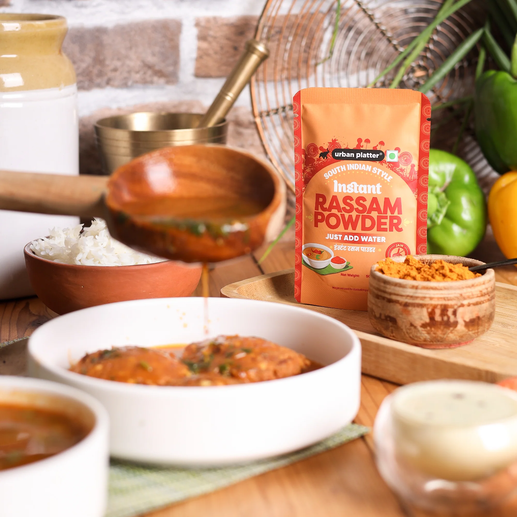 South Indian Style Instant Rassam Powder, 200g (Spicy Lentil Soup, Just Add Water & Cook Rasam) - Image 4