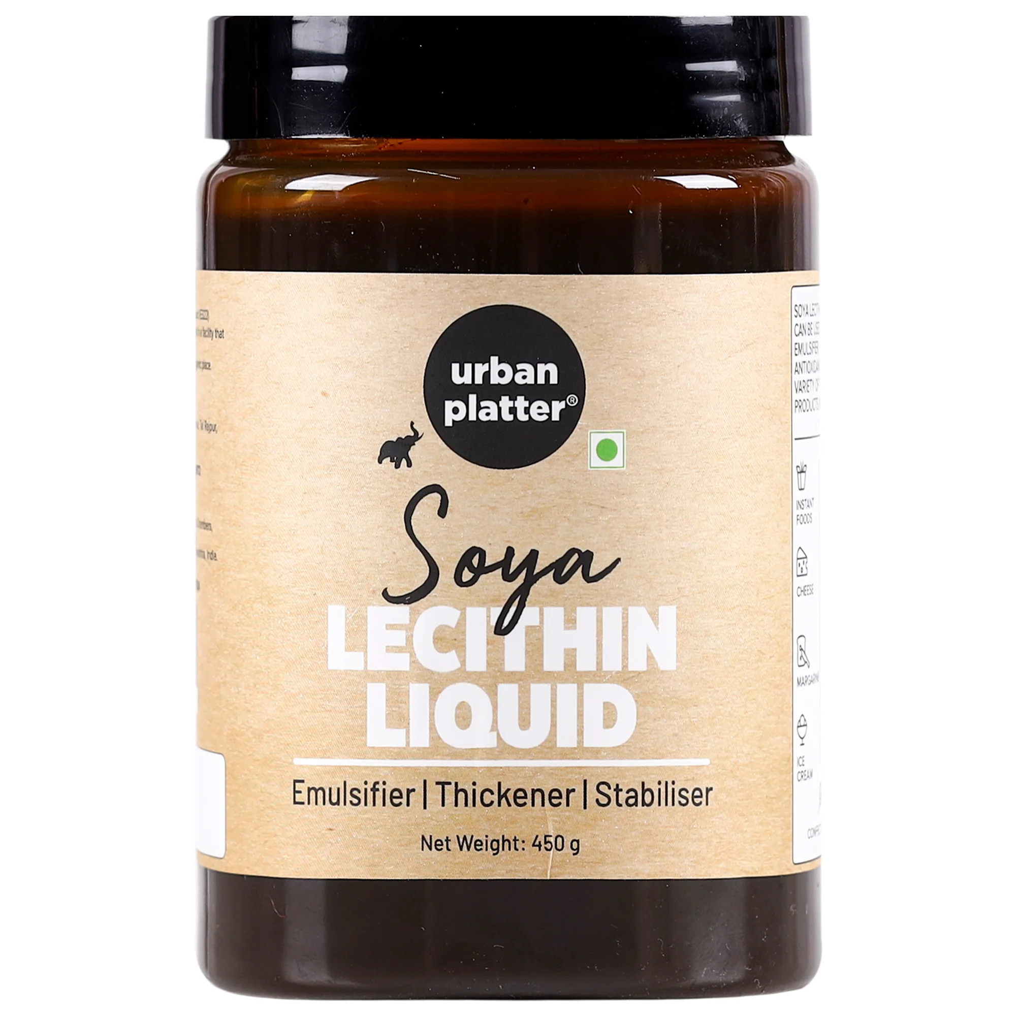 Soy Lecithin Liquid, 450g (Soya lecithin | Emulsifier | Thickener | Stabiliser | Natural Food Additive | Add to bakery, chocolate & confectionery products)
