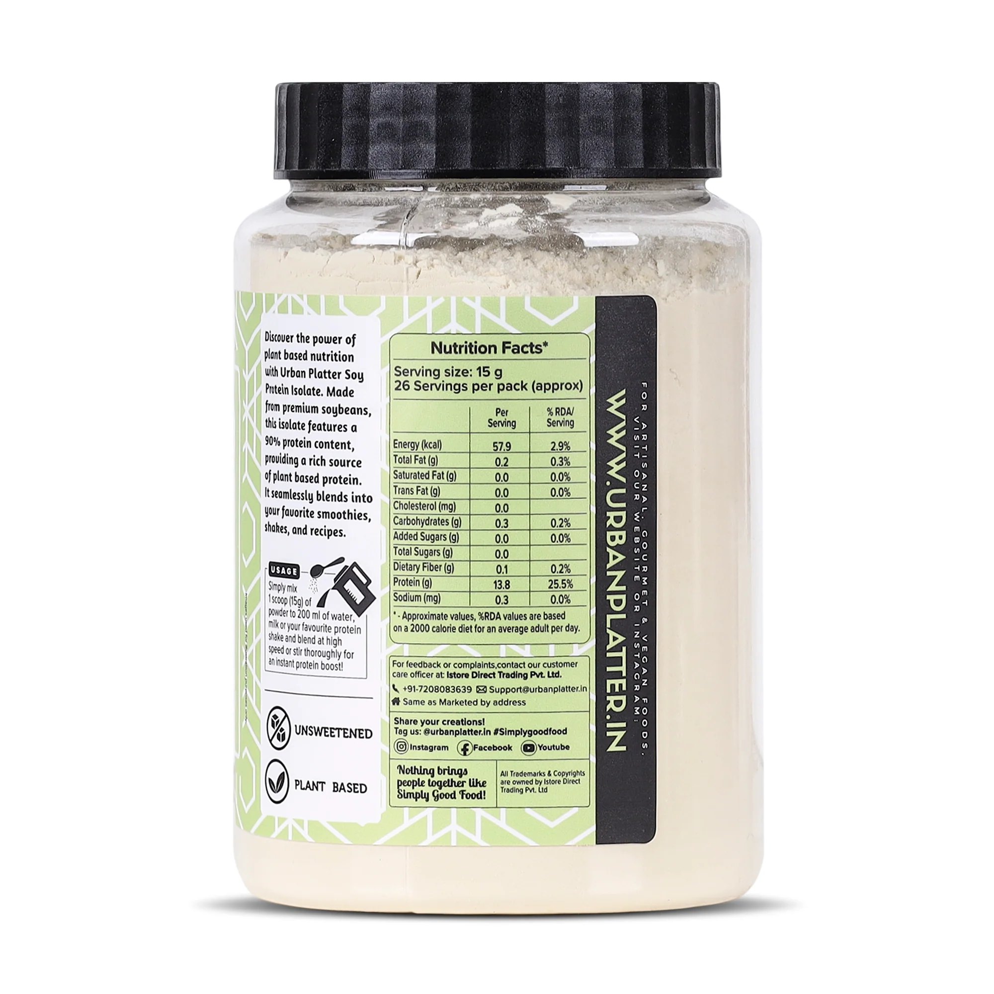 Soya Protein Isolate Powder, 400g - Image 3