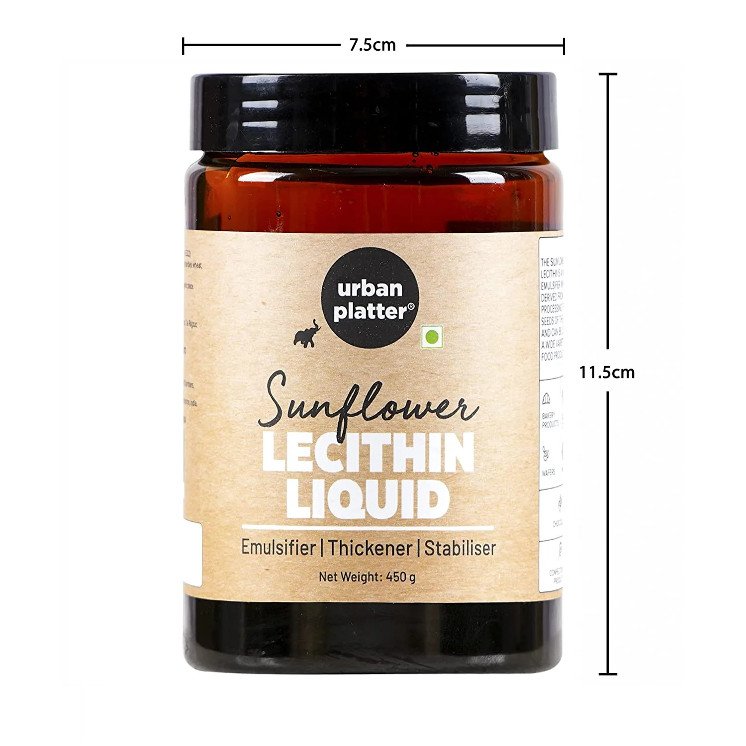 Sunflower Lecithin Liquid, 450g (Emulsifier|Thickener|Stabiliser|Natural Food Additive|Add to bakery products, chocolate, confectionery products) - Image 5