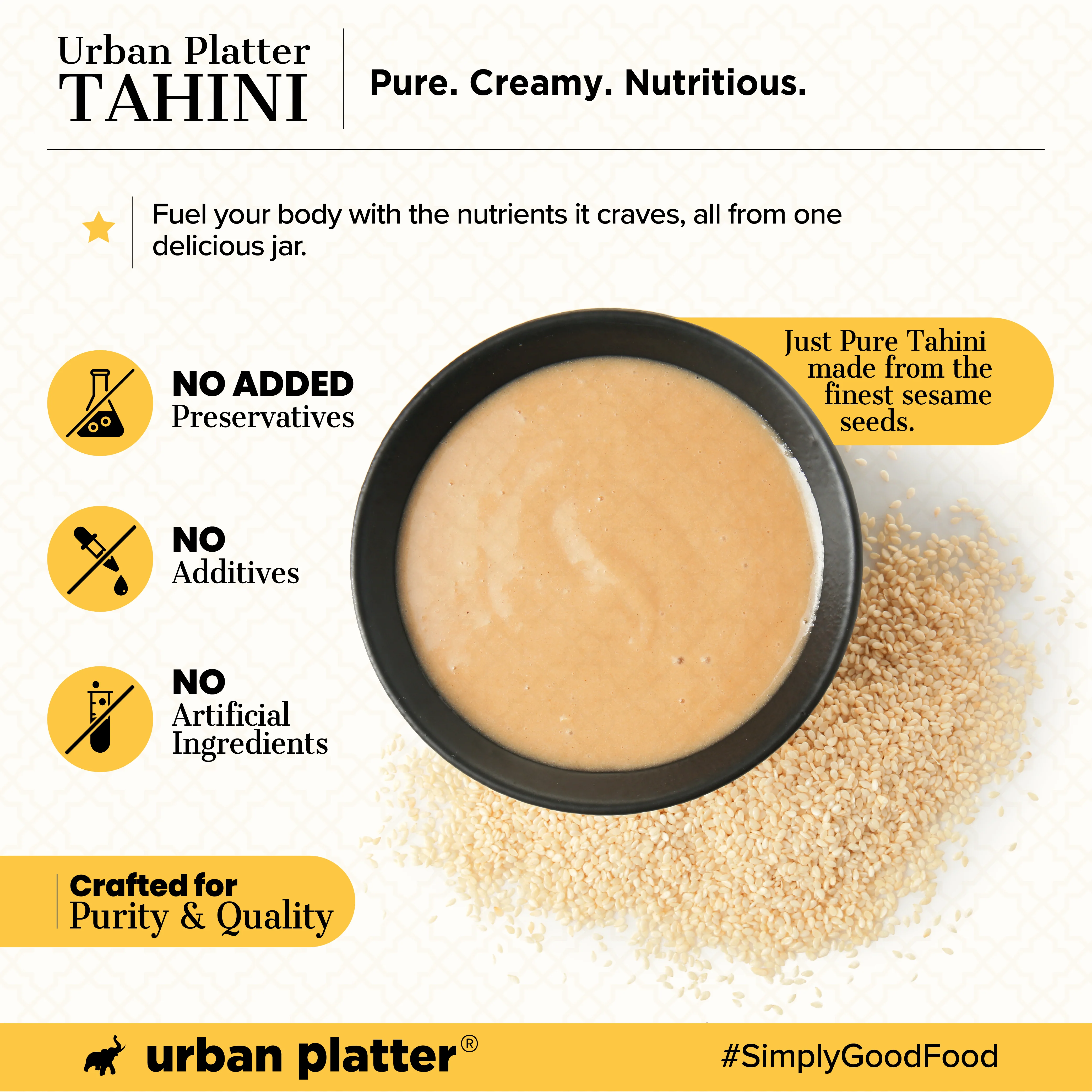 Tahini Paste, 250g (Smooth & Creamy White Sesame Paste, No Additives, Ideal for Hummus, Shawarma Sauce, Baba Ghanoush & Salad Dressings) - Image 5