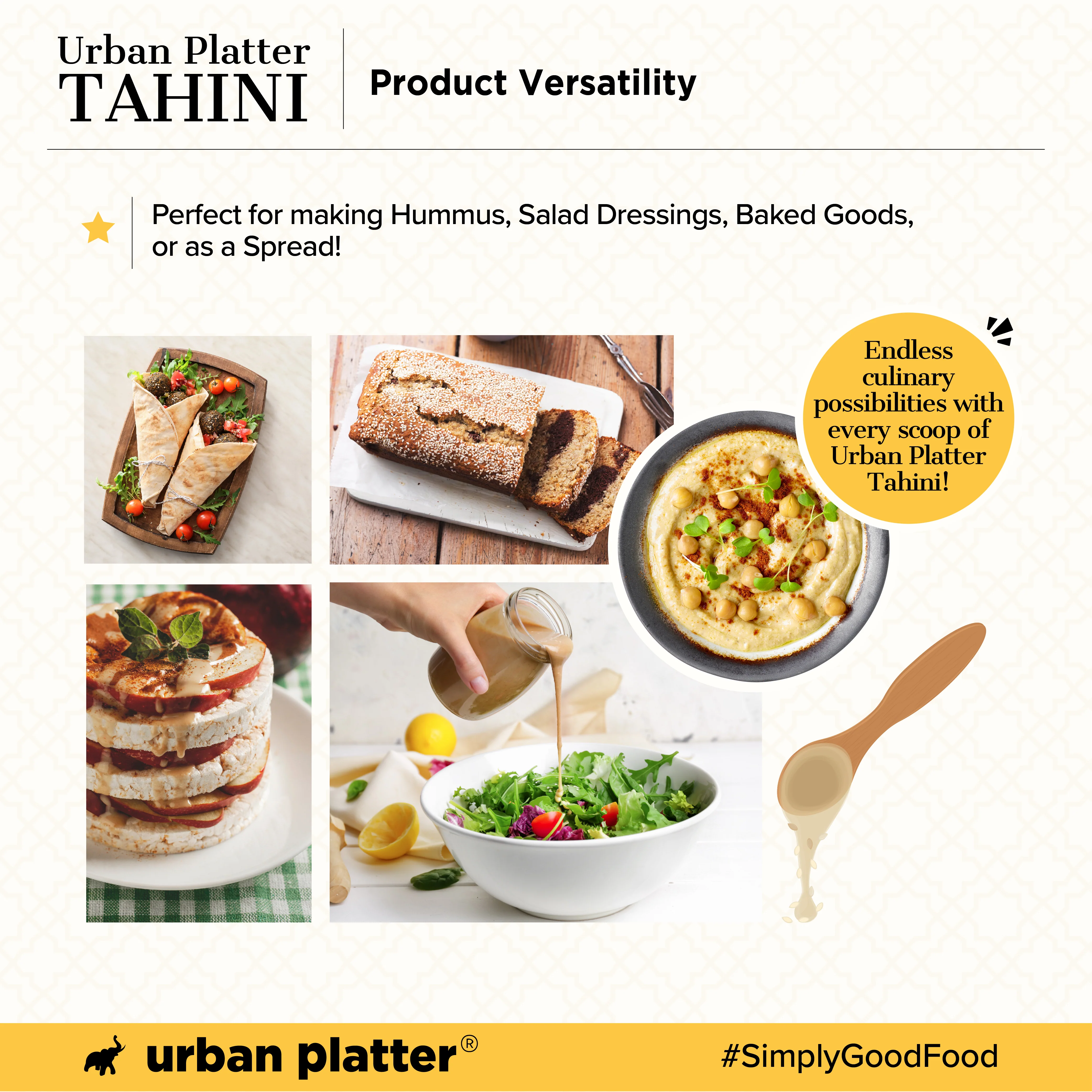Tahini Paste, 250g (Smooth & Creamy White Sesame Paste, No Additives, Ideal for Hummus, Shawarma Sauce, Baba Ghanoush & Salad Dressings) - Image 7