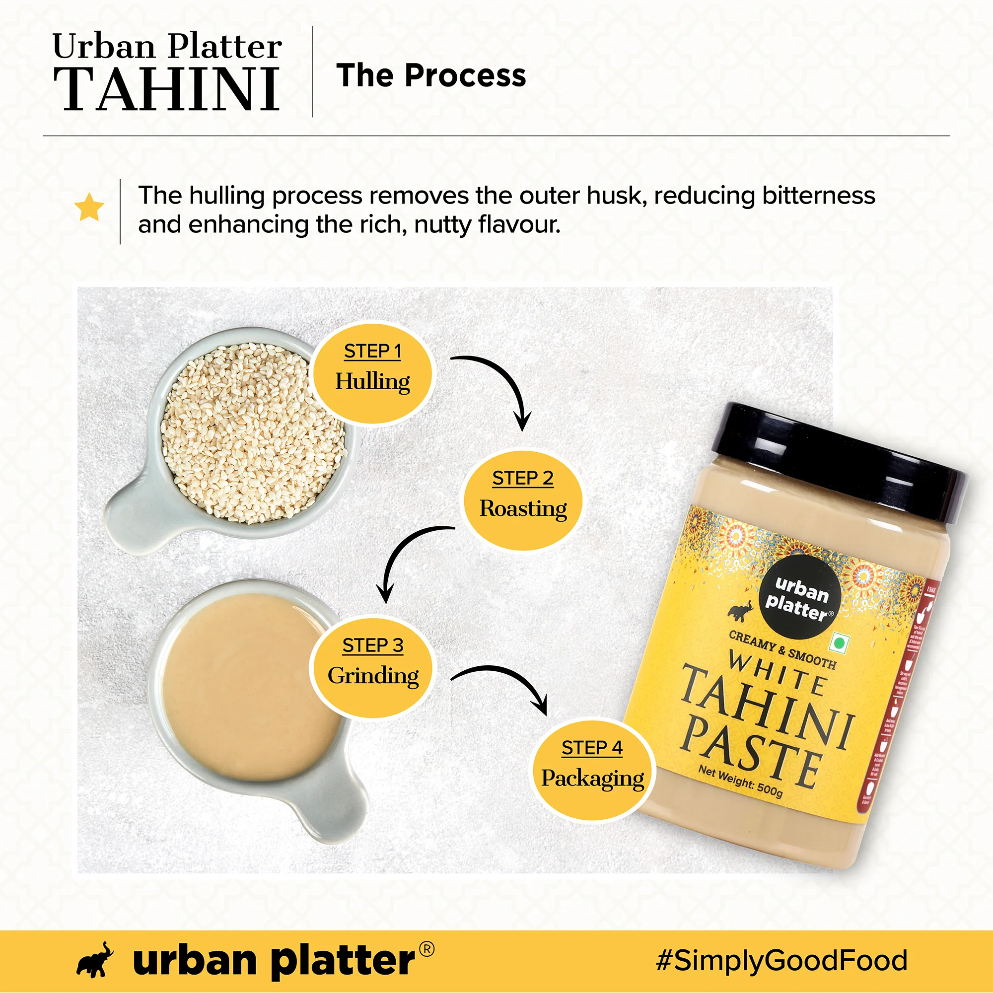 Tahini Paste, 500g (Smooth & Creamy White Sesame Paste, No Additives, Ideal for Hummus, Shawarma Sauce, Baba Ghanoush & Salad Dressings) - Image 7