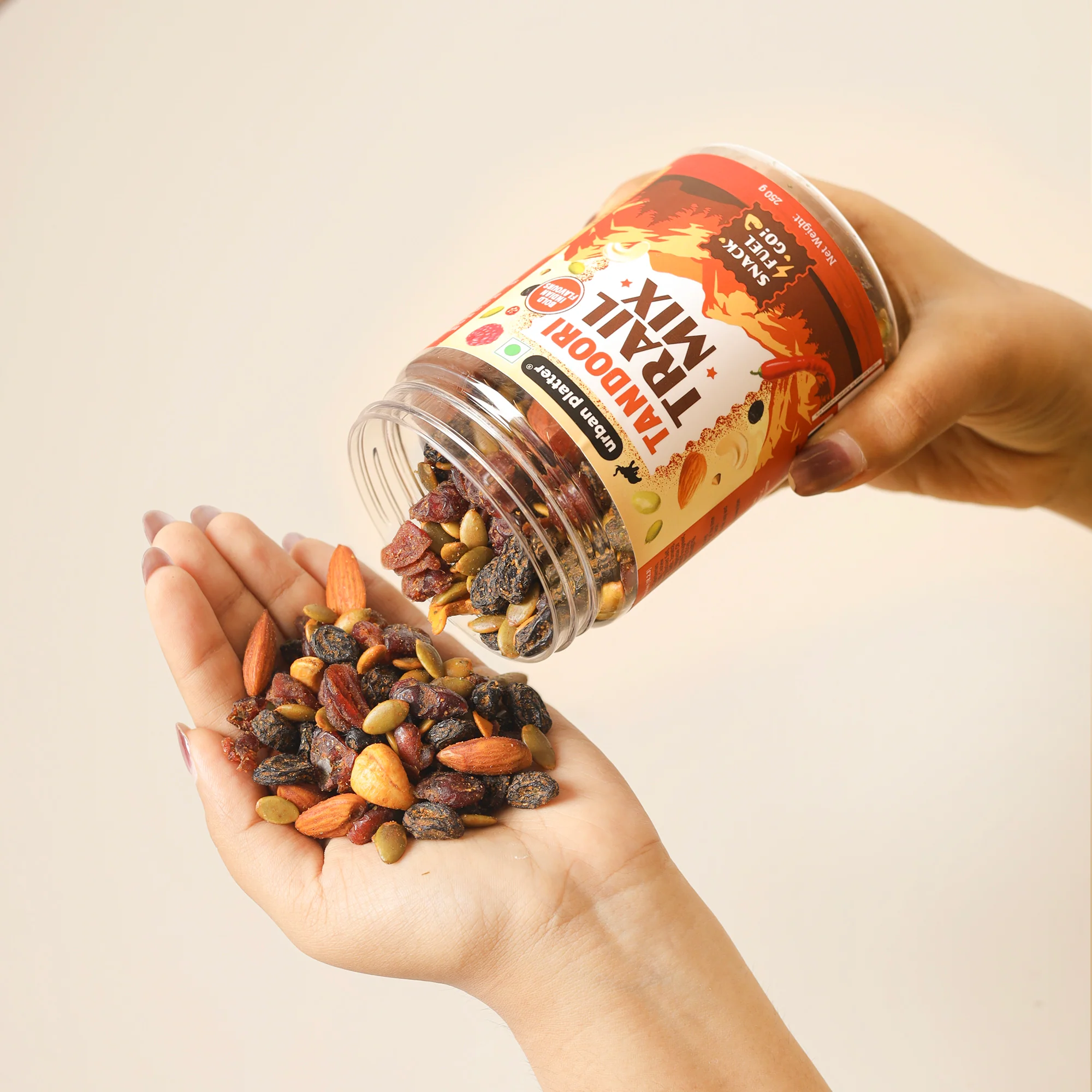 Tandoori Trail Mix, 250g (Spiced Nuts, Seeds & Dried Fruits | Bold Indian Flavour | Crunchy Savoury Snack) - Image 5