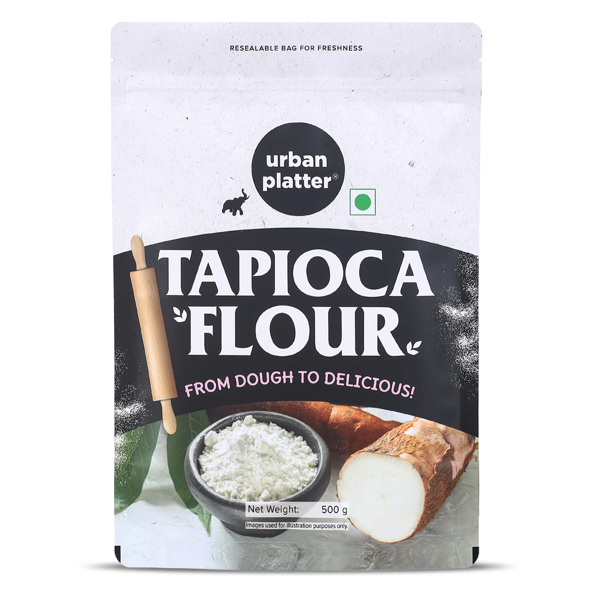 Tapioca Flour, 500g (Neutral Taste | Ideal for Baking, Thickening, and Crisp Batters | Pantry Essential)
