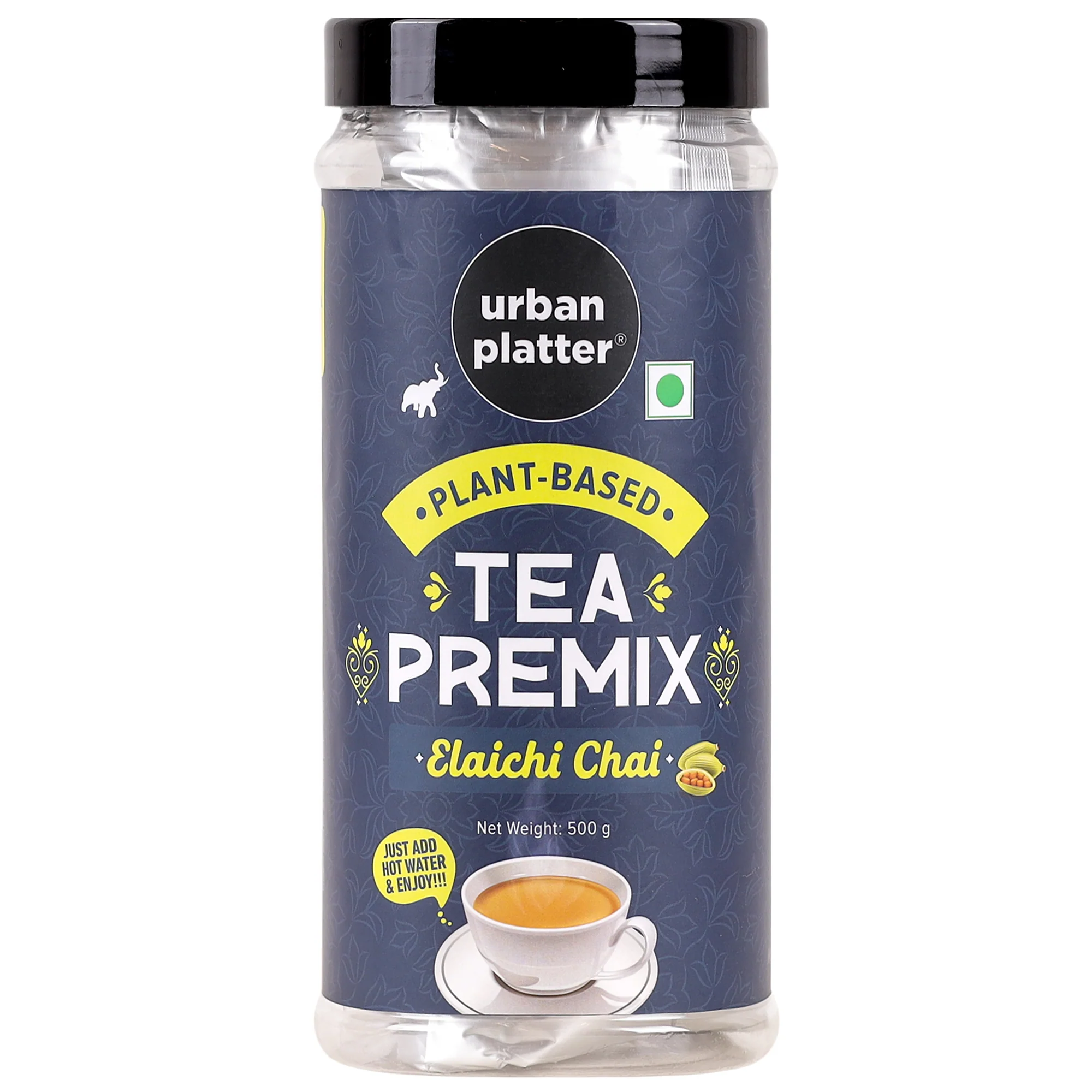 Tea Premix, Elaichi Chai, 500g (Just Add Water, Cardamom Tea, Dairy-Free Instant Tea)