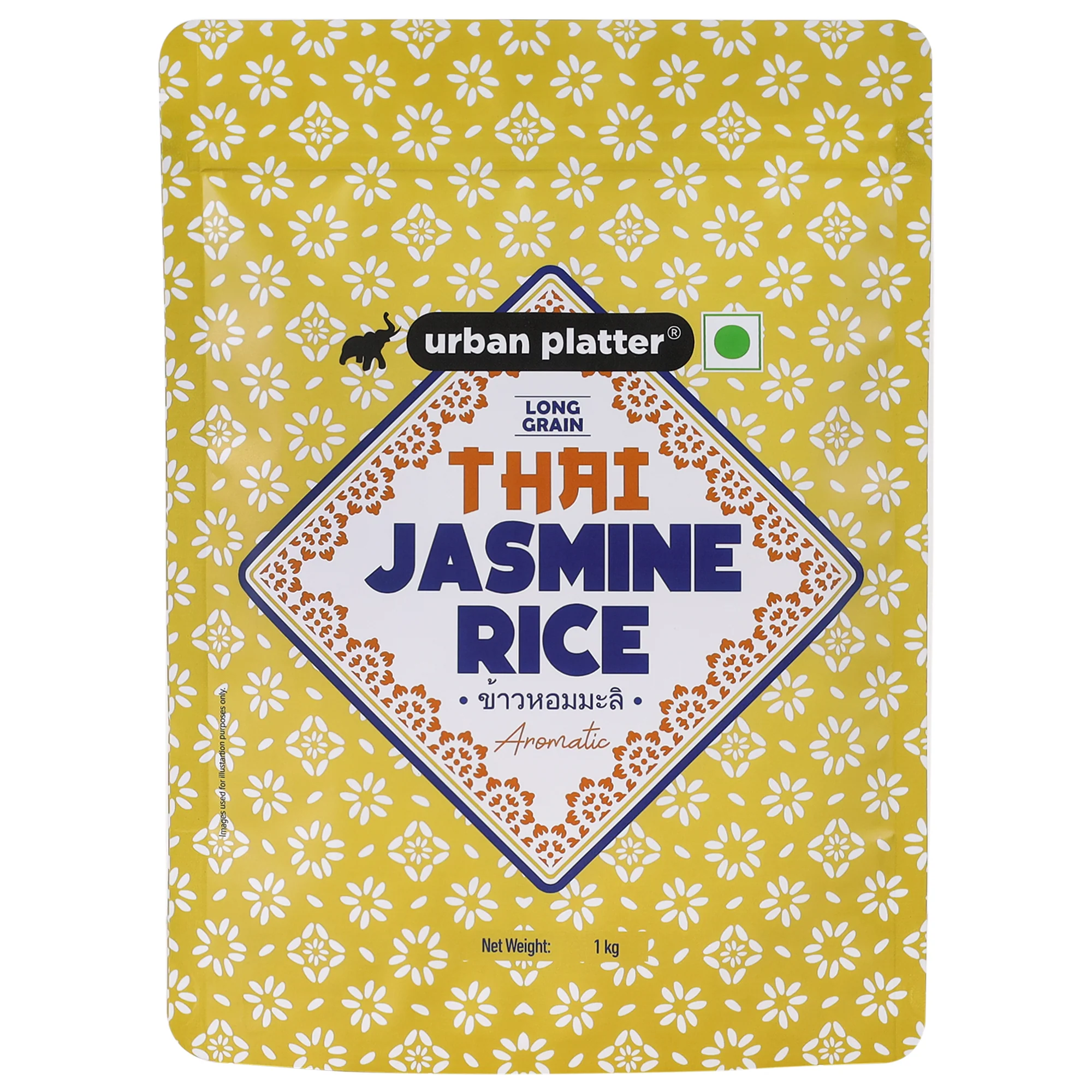 Thai Jasmine Rice, 1Kg (Aromatic Long-Grain Rice | Soft & Fluffy Texture | Asian Pantry Staple)