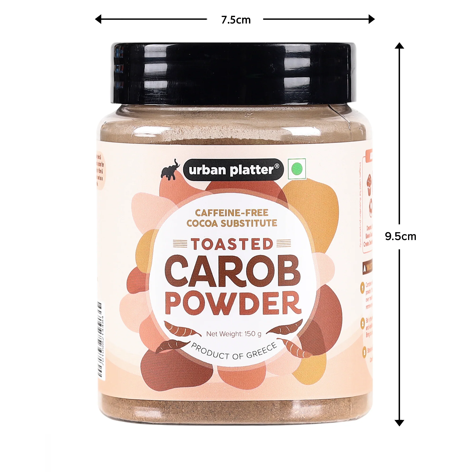 Toasted Carob Powder, 150 g - Image 7