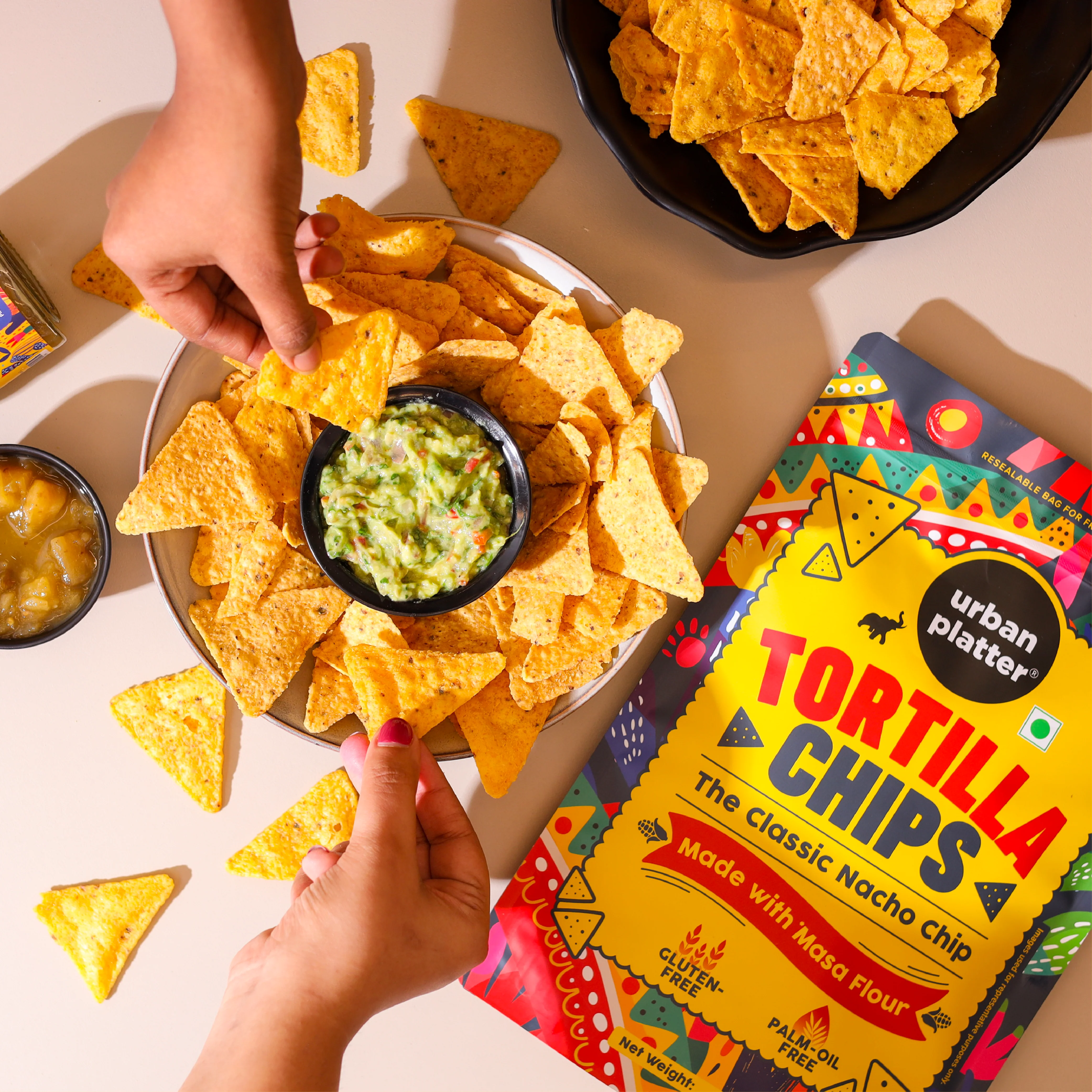Tortilla Chips, 250g (Made with Masa Flour, Palm-oil-free, Gluten-free, Lightly Salted Nacho Chips) - Image 4