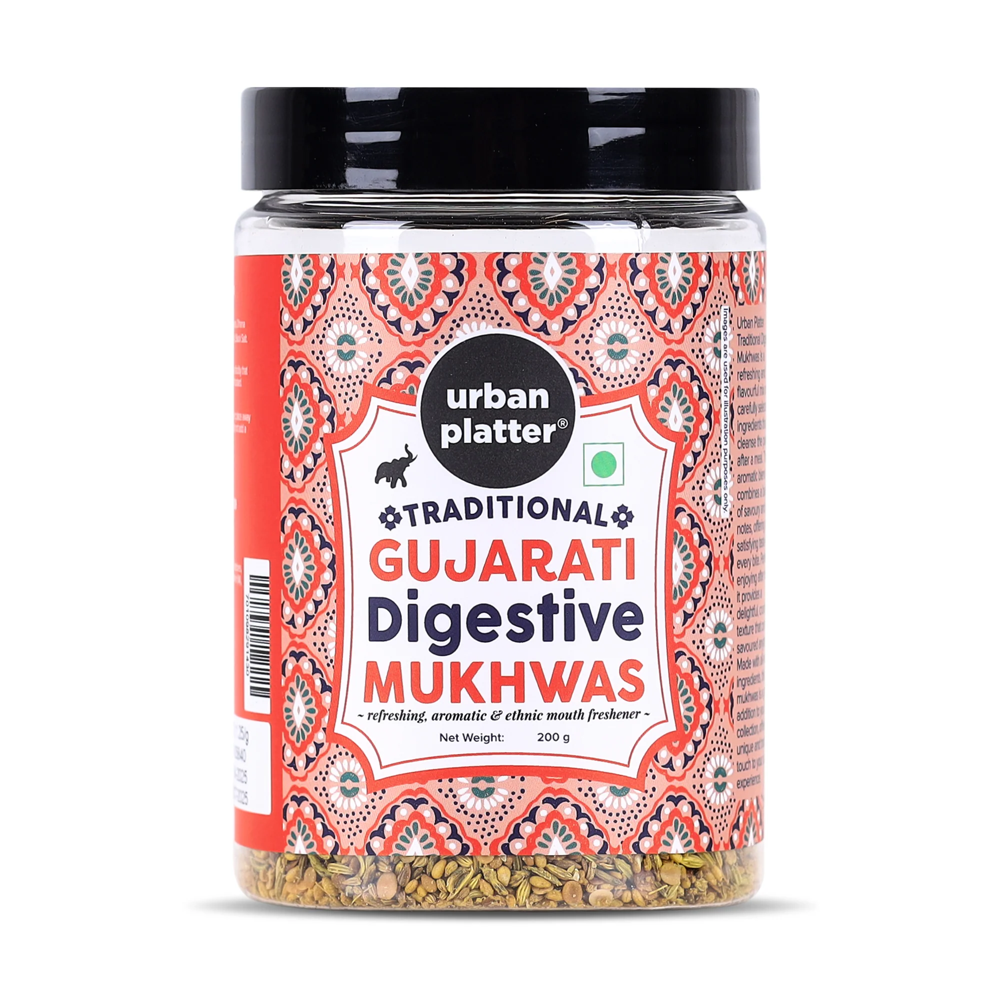Traditional Gujarati Digestive Mukhwas, 200g (Mouth Freshener | Digestive | After-Meal Snack | Rich in Fibre)