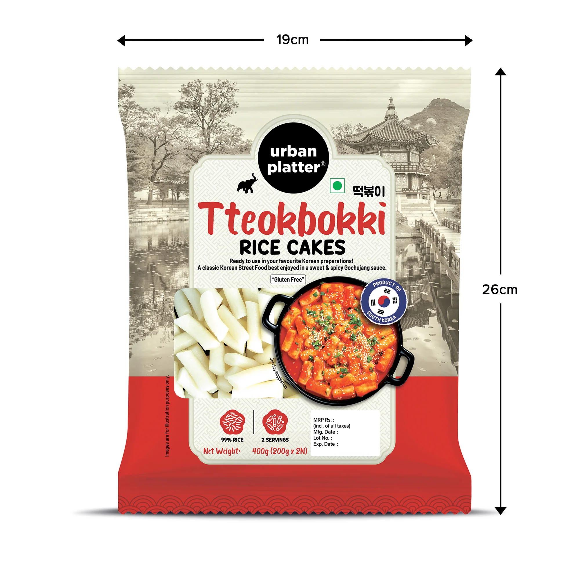Classic Korean Tteokbokki Rice Cakes, 400g (200g x 2N | Soft & Chewy Garaetteok | Ready to Cook K-Drama Food | No Preservatives) - Image 8