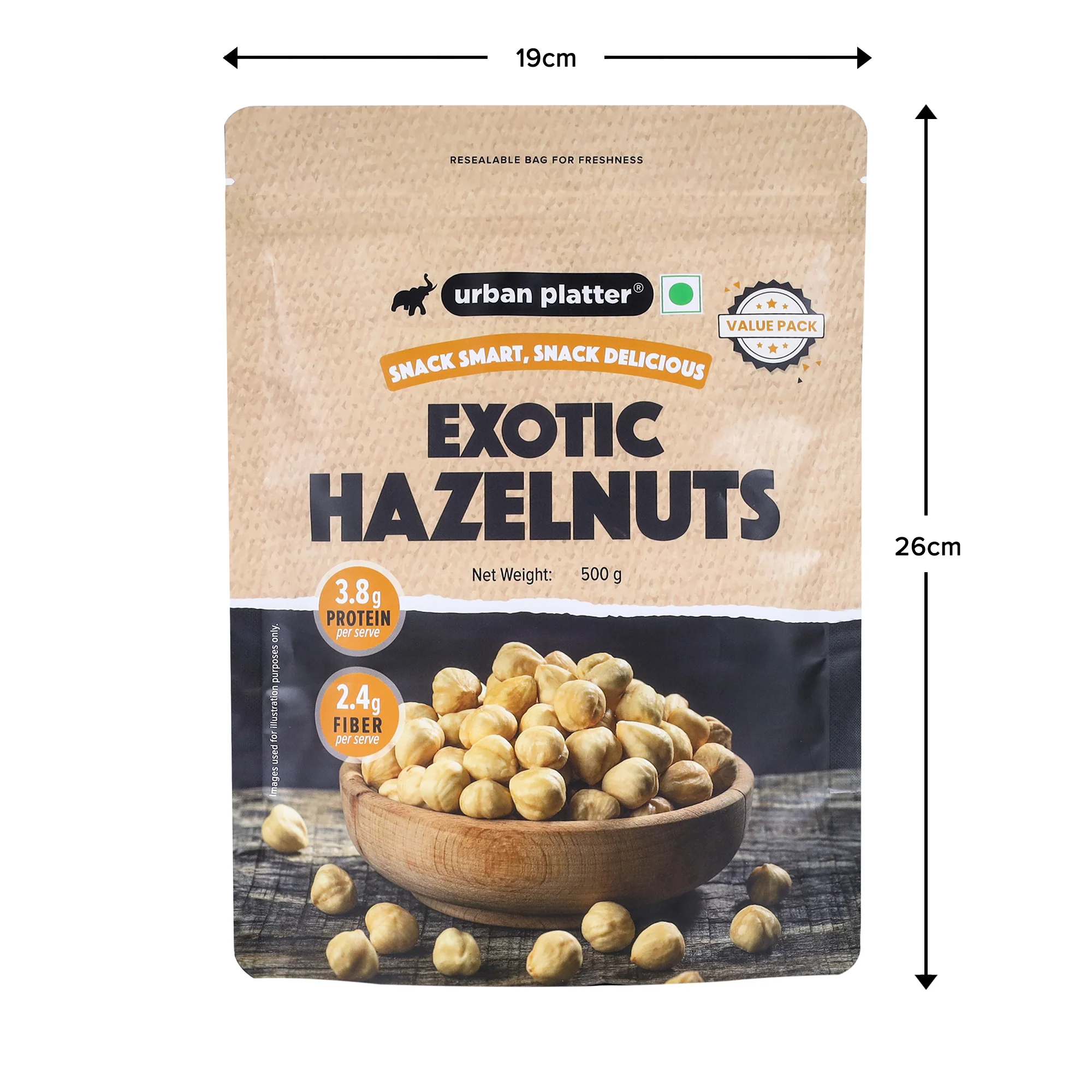Exotic Hazelnut Kernels, 500g (Protein & Fibre-Rich | Nutrient-Dense | Perfect for Snacking & Desserts) - Image 7