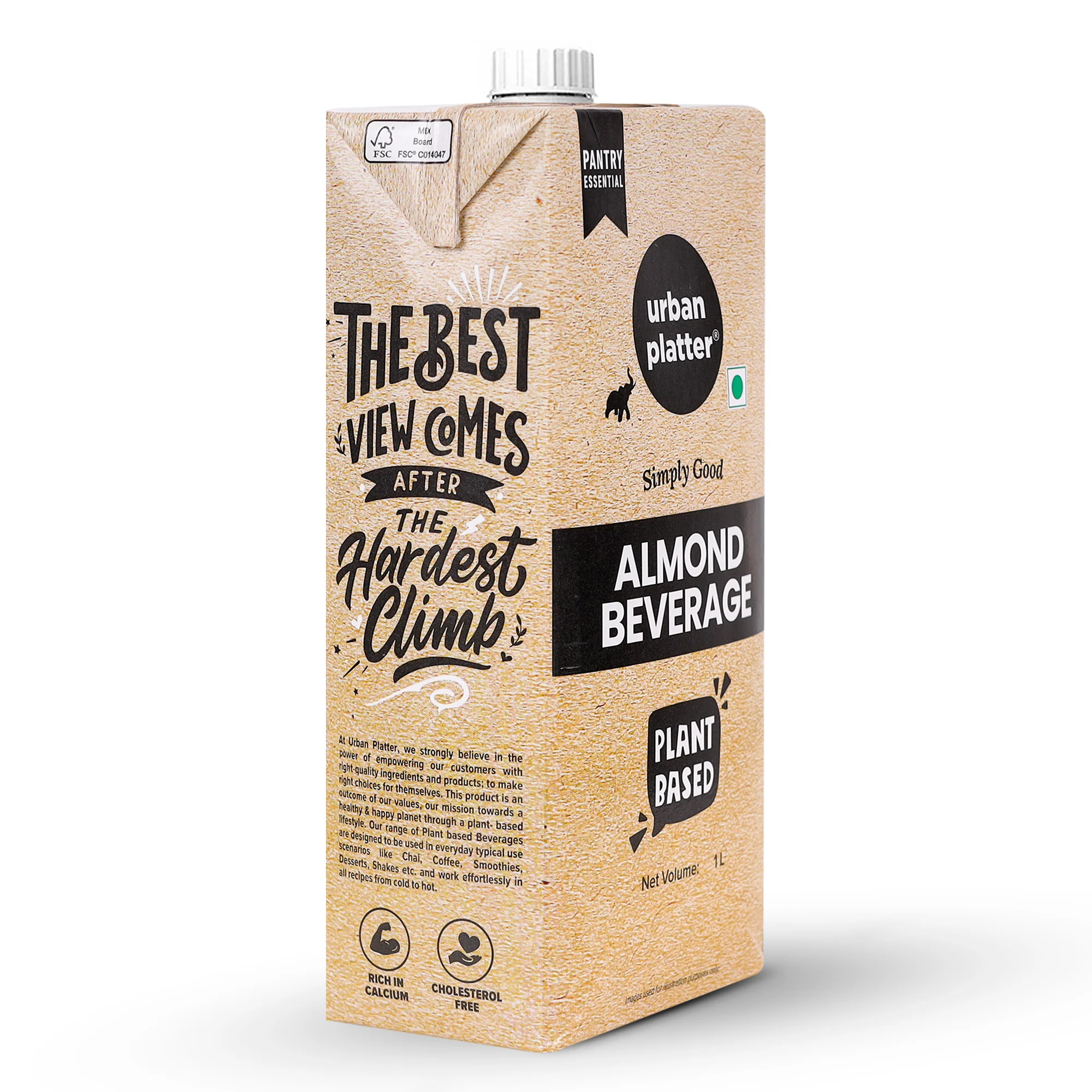 Almond Milk, 1 Litre | Pack of 12 | Unsweetened | Lactose-Free | Plant-Based Milk Alternative | Works in Tea and Coffee - Image 4