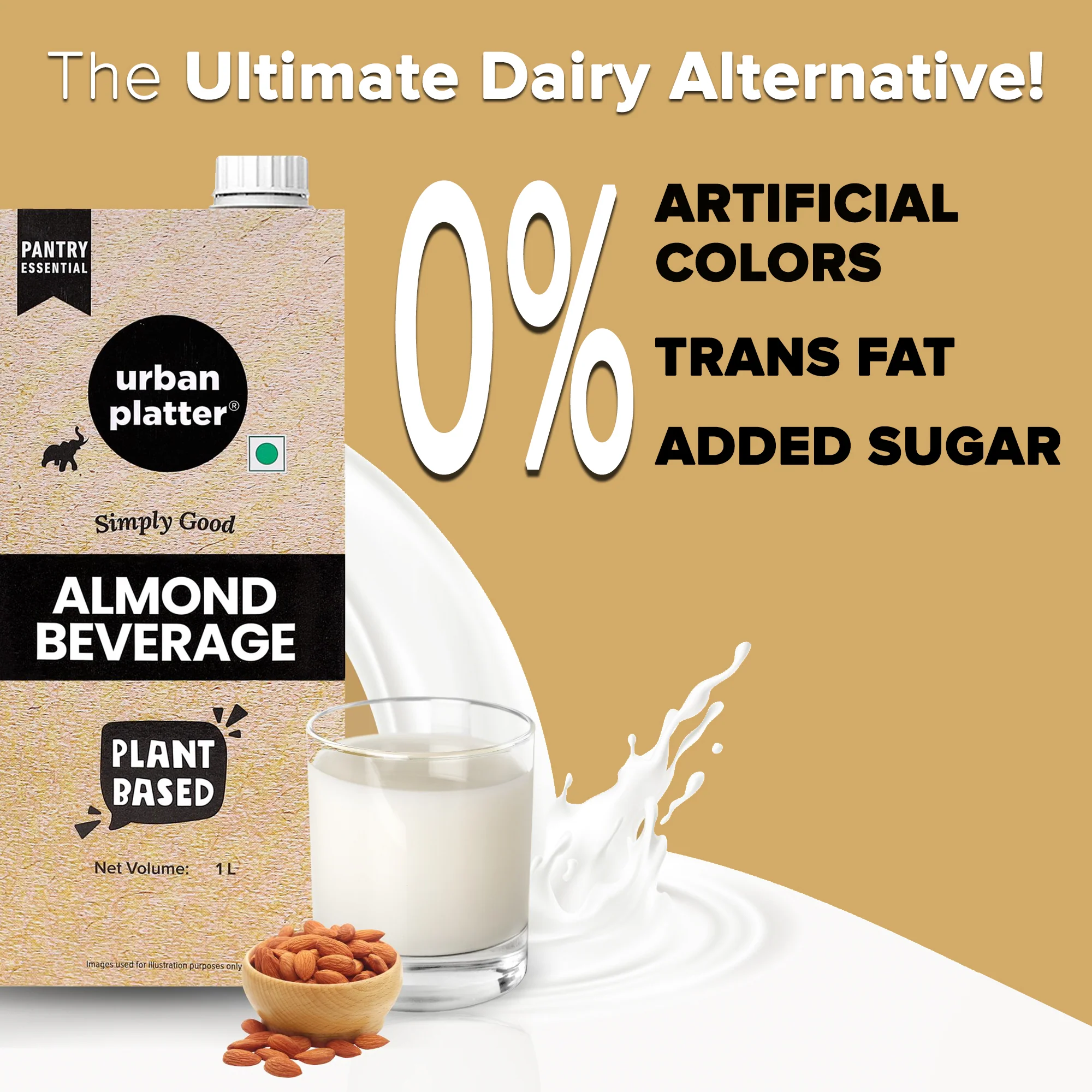 Almond Milk, 1 Litre, Pack of 2 (Unsweetened | Lactose-Free | Plant-Based Milk Alternative | Works Beautifully in Tea and Coffee) - Image 8