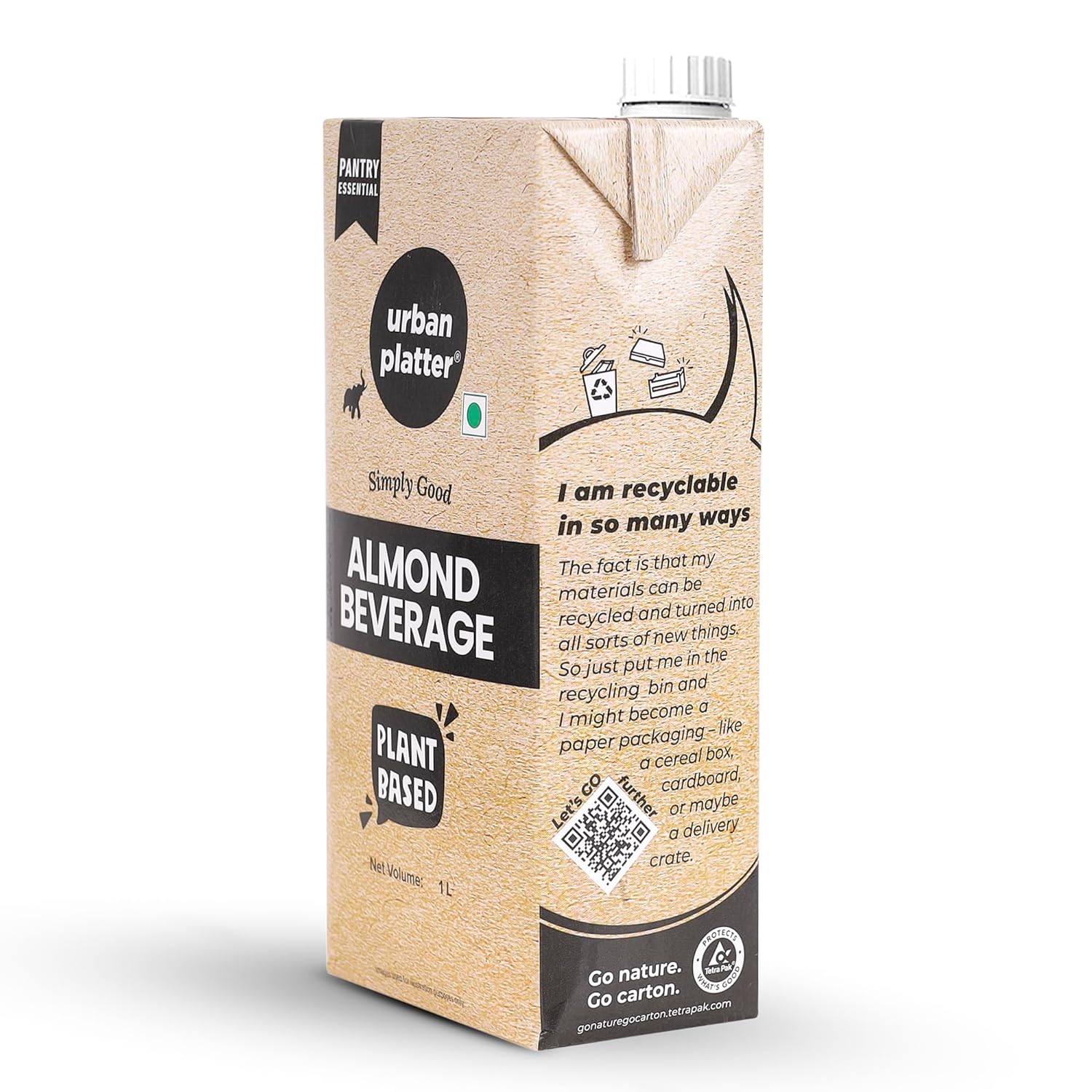 Almond Milk, 1 Litre, Pack of 6 (Unsweetened | Lactose-Free | Plant-Based Milk Alternative | Works Beautifully in Tea and Coffee) - Image 4