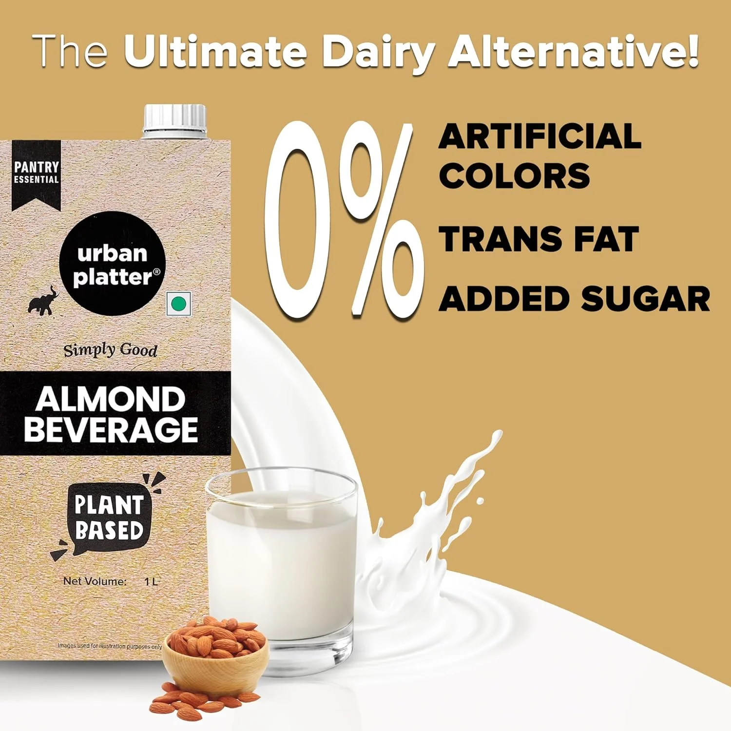 Almond Milk, 1 Litre, Pack of 6 (Unsweetened | Lactose-Free | Plant-Based Milk Alternative | Works Beautifully in Tea and Coffee) - Image 6